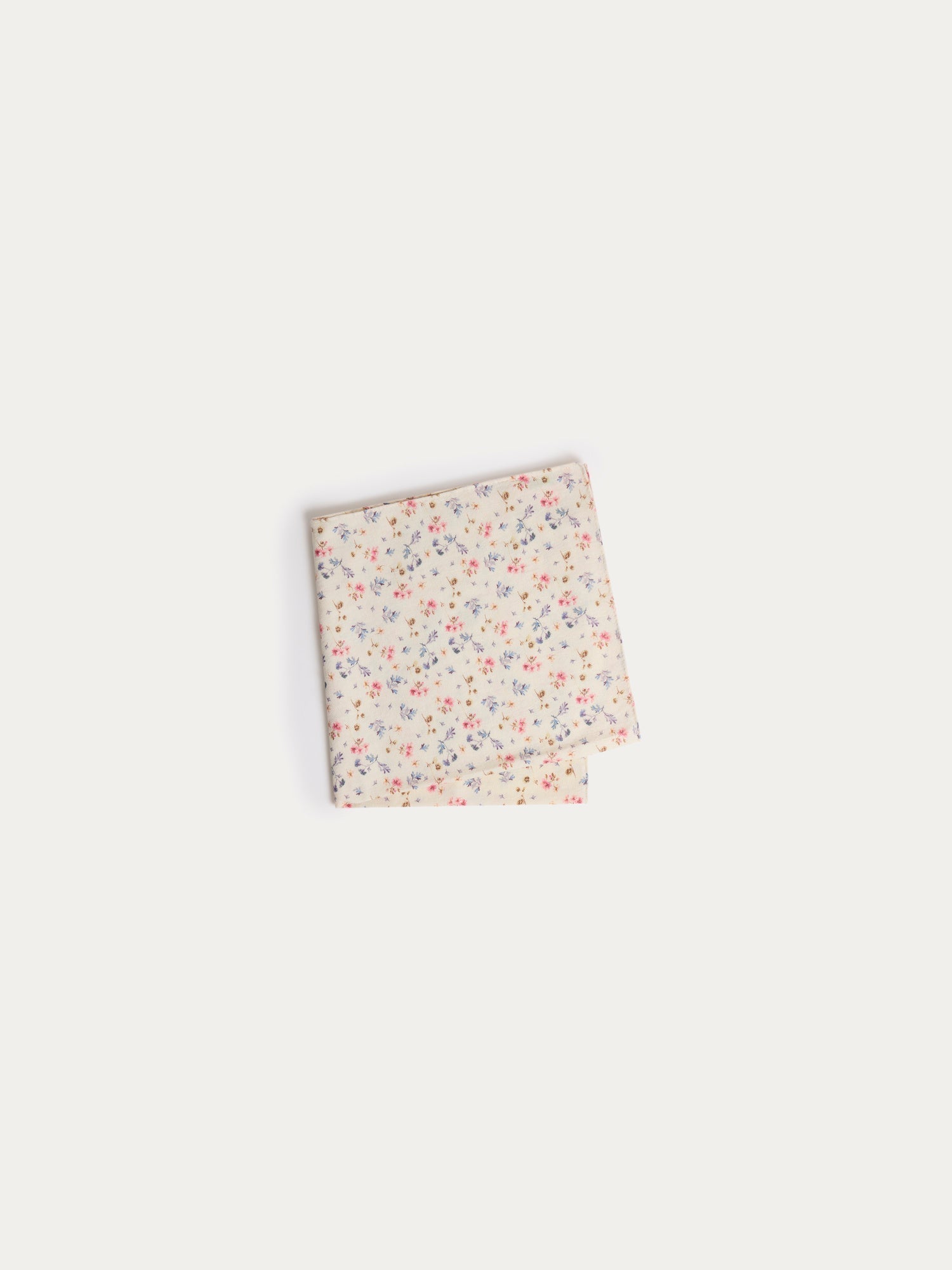 Girls Ivory Floral Wool Scarf(49.5x49.5cm)