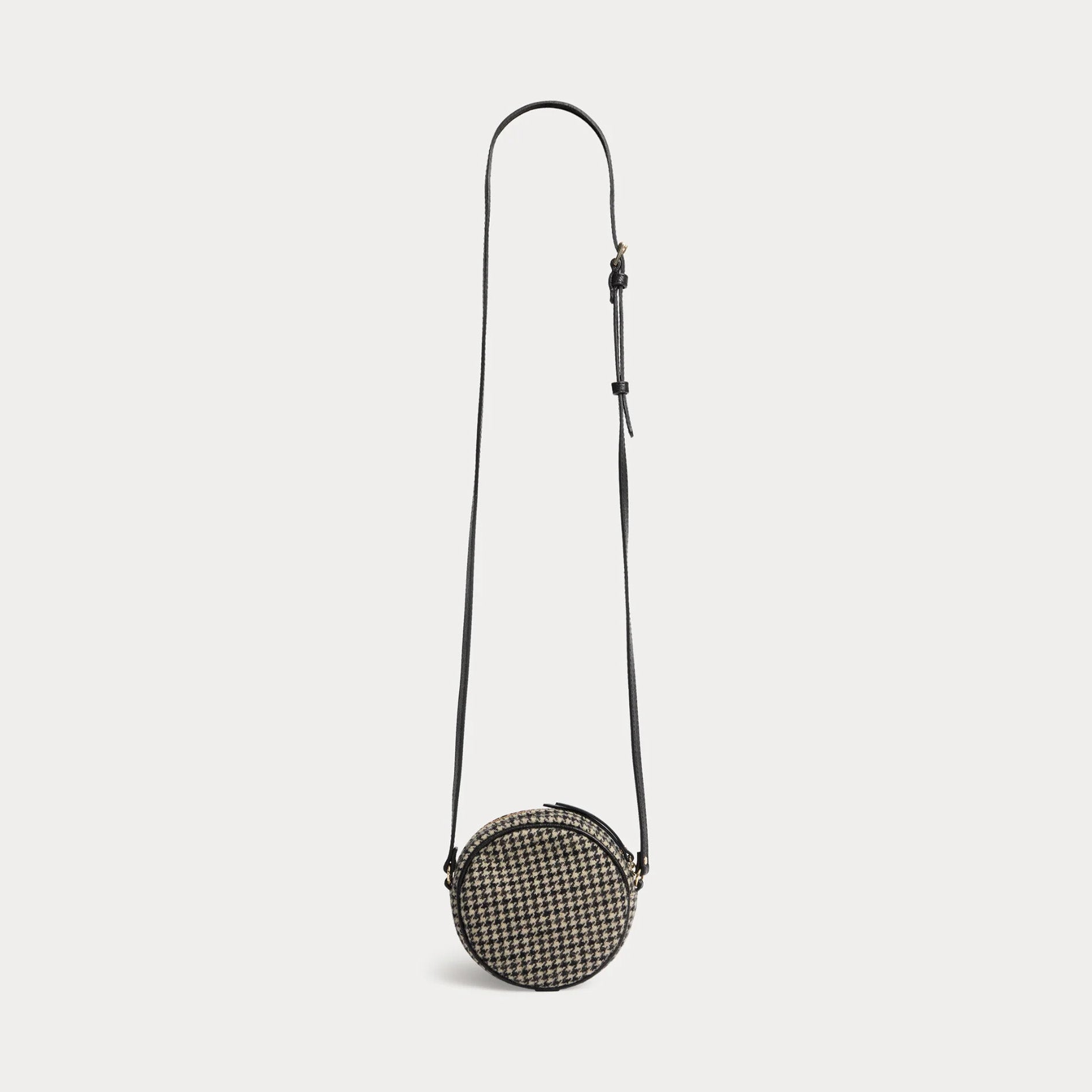 Girls Beige Check Shoulder Bag