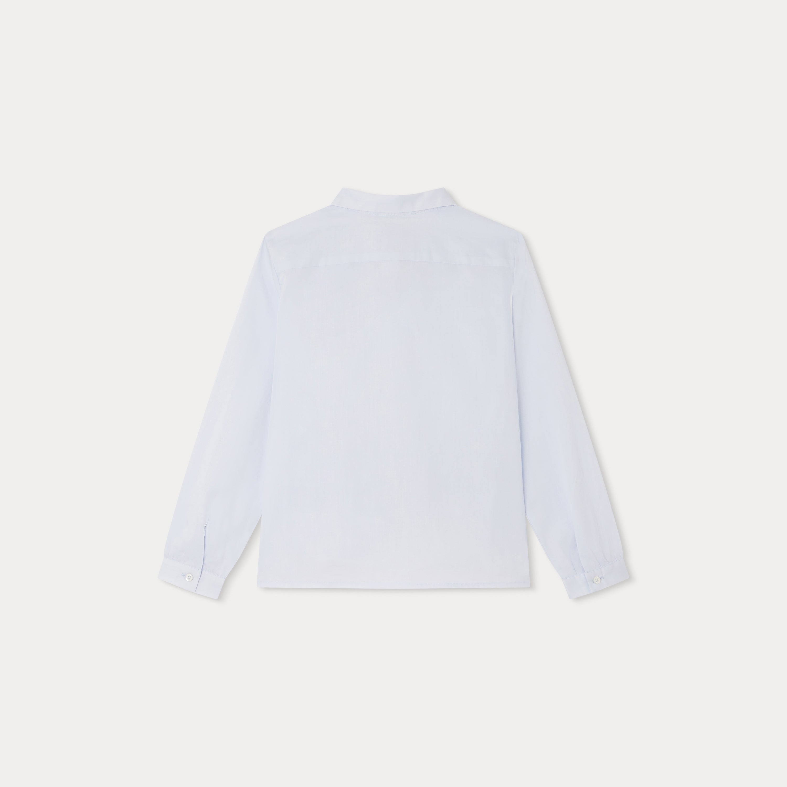 Girls Light Blue Cotton Shirt