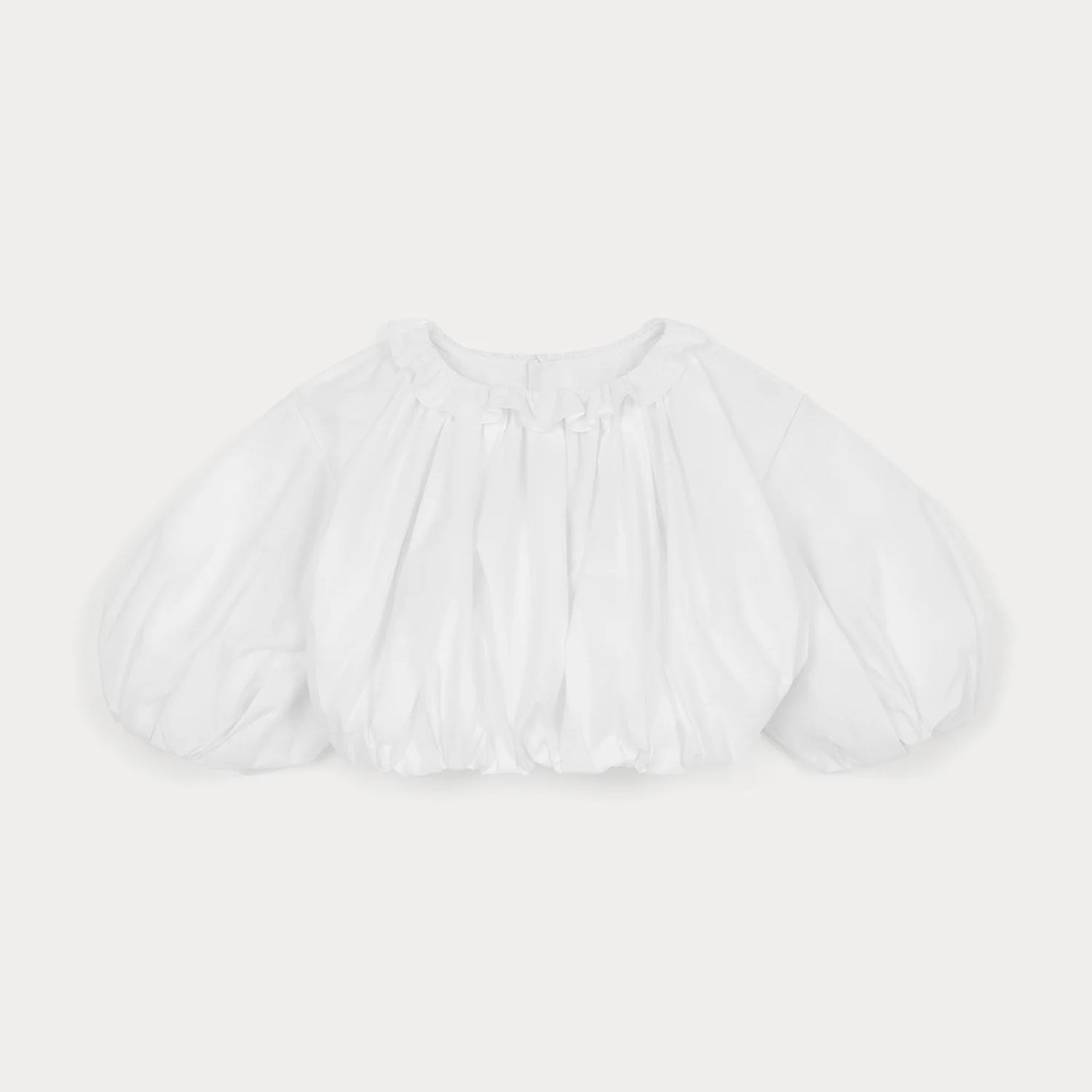 Girls White Cotton Shirt