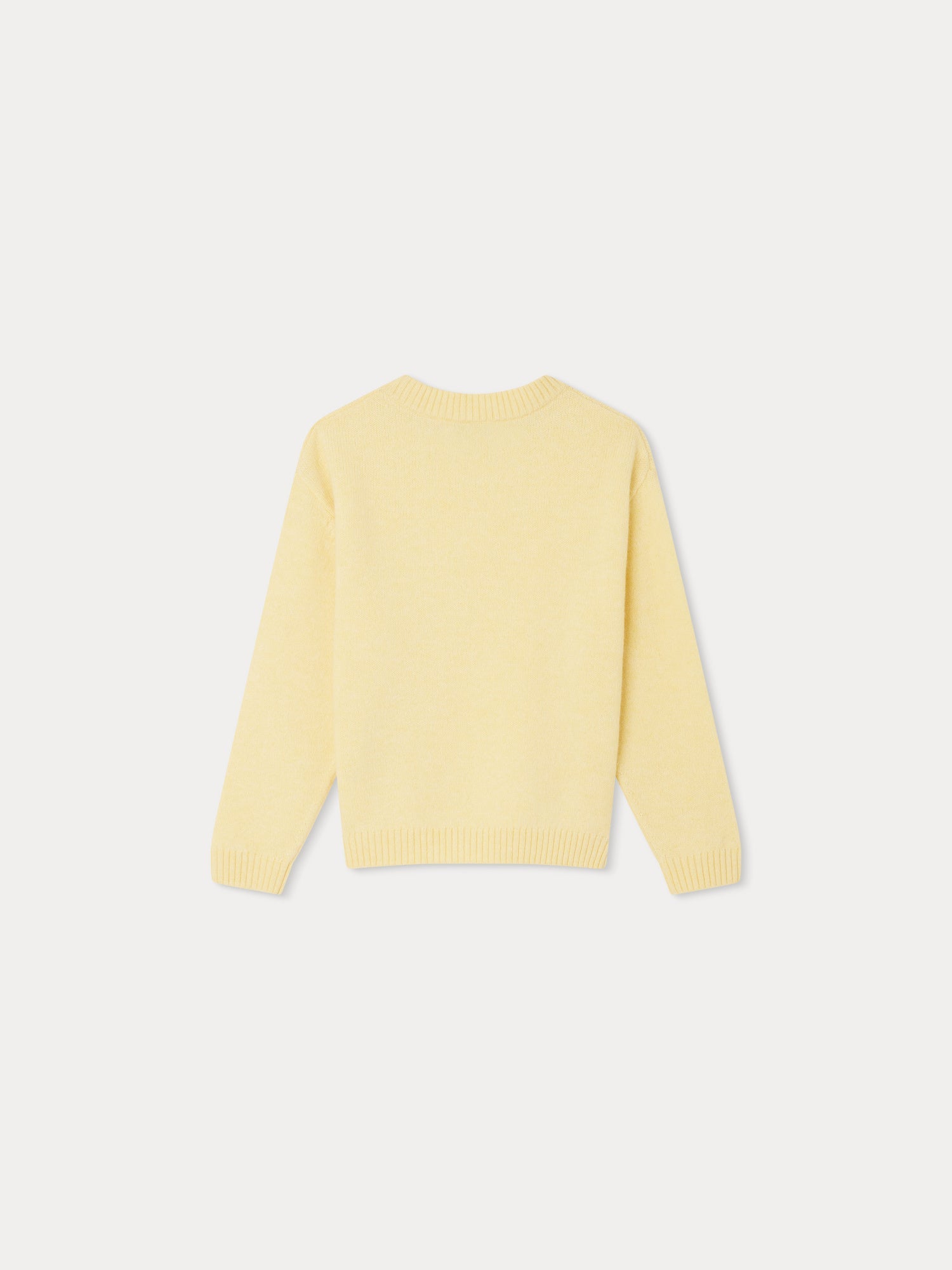 Girls Yellow Wool Sweater