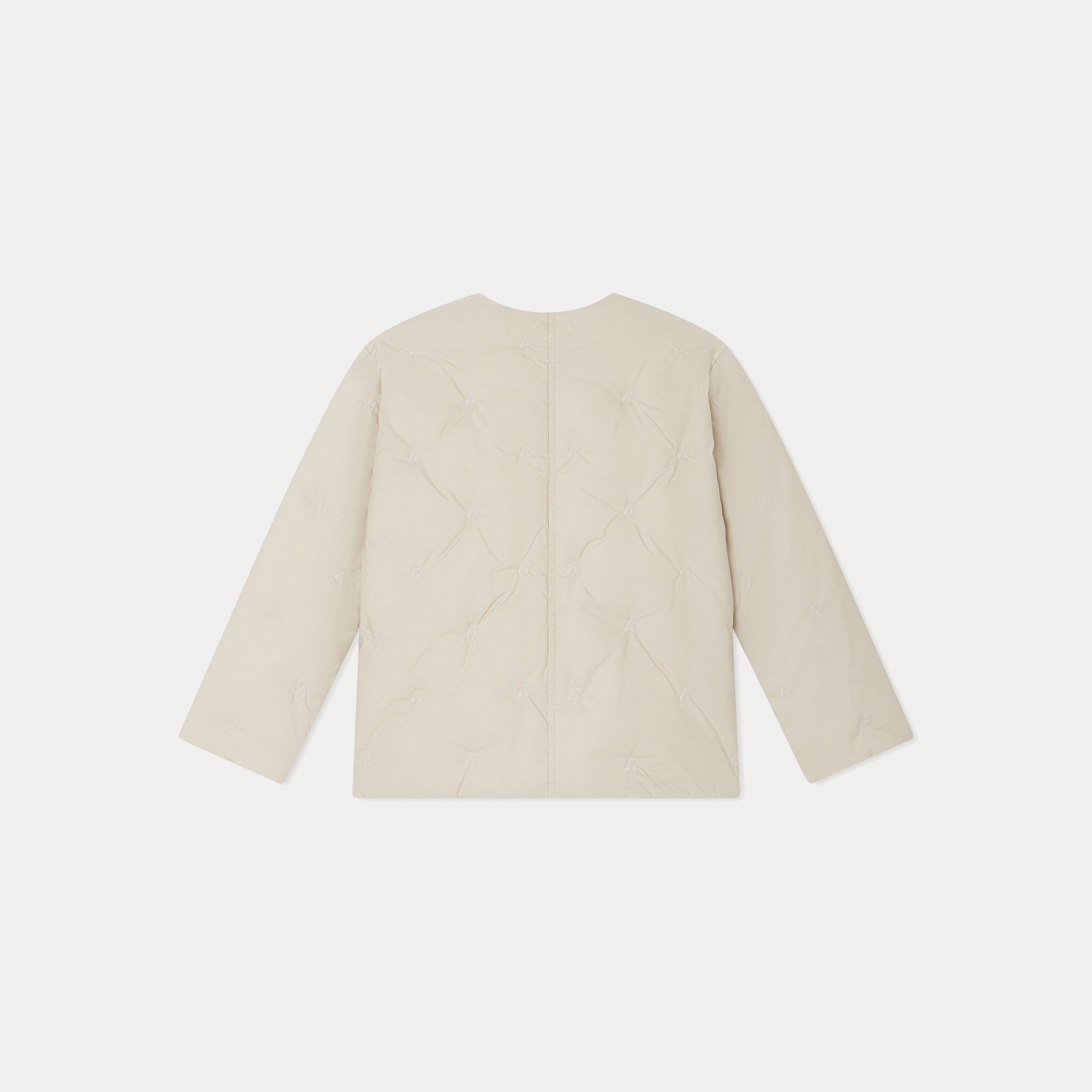 Girls White Padded Jacket