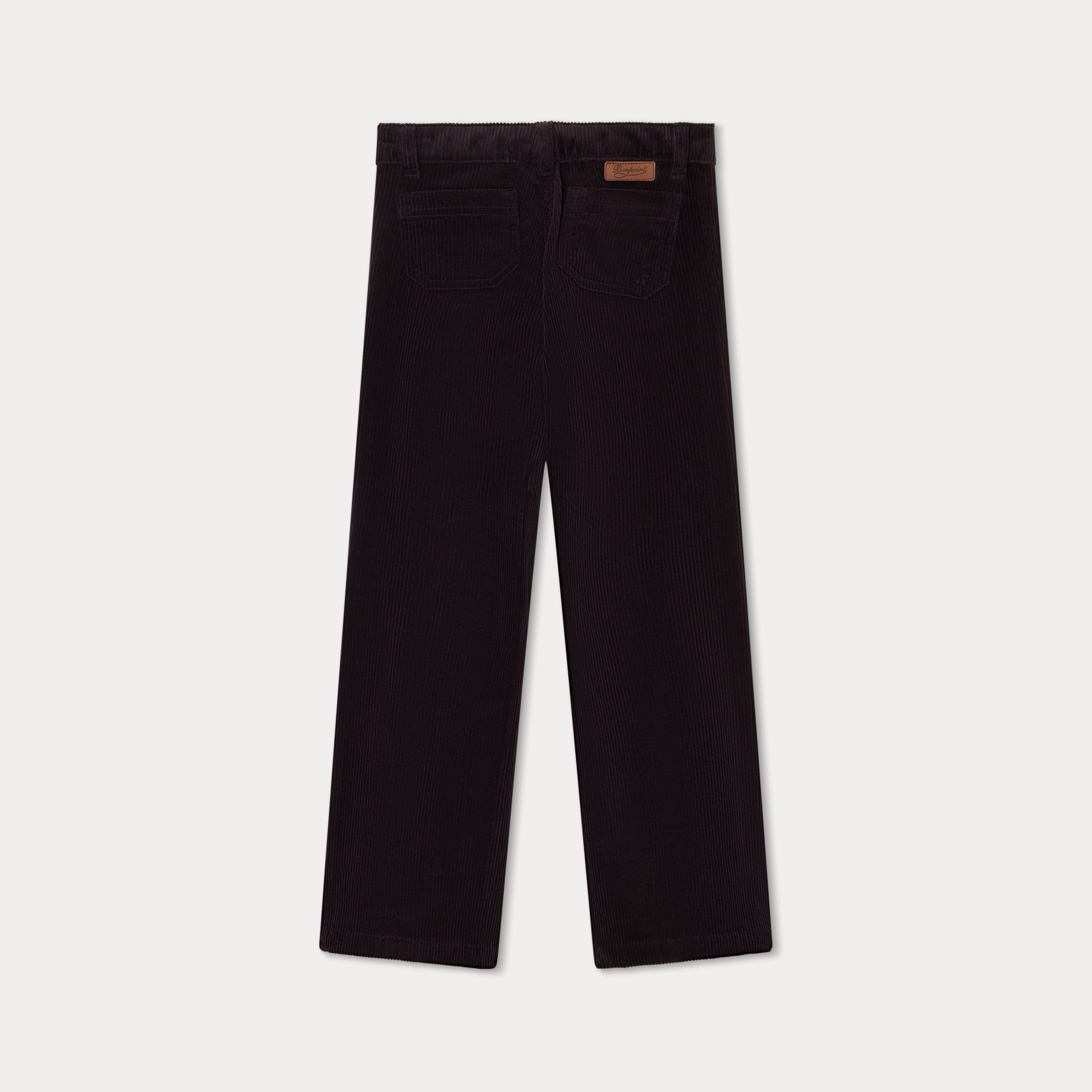 Girls Dark Brown Corduroy Trousers