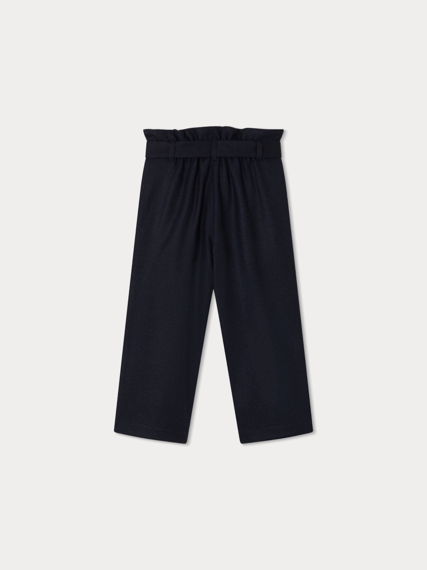 Girls Navy Wool Trousers