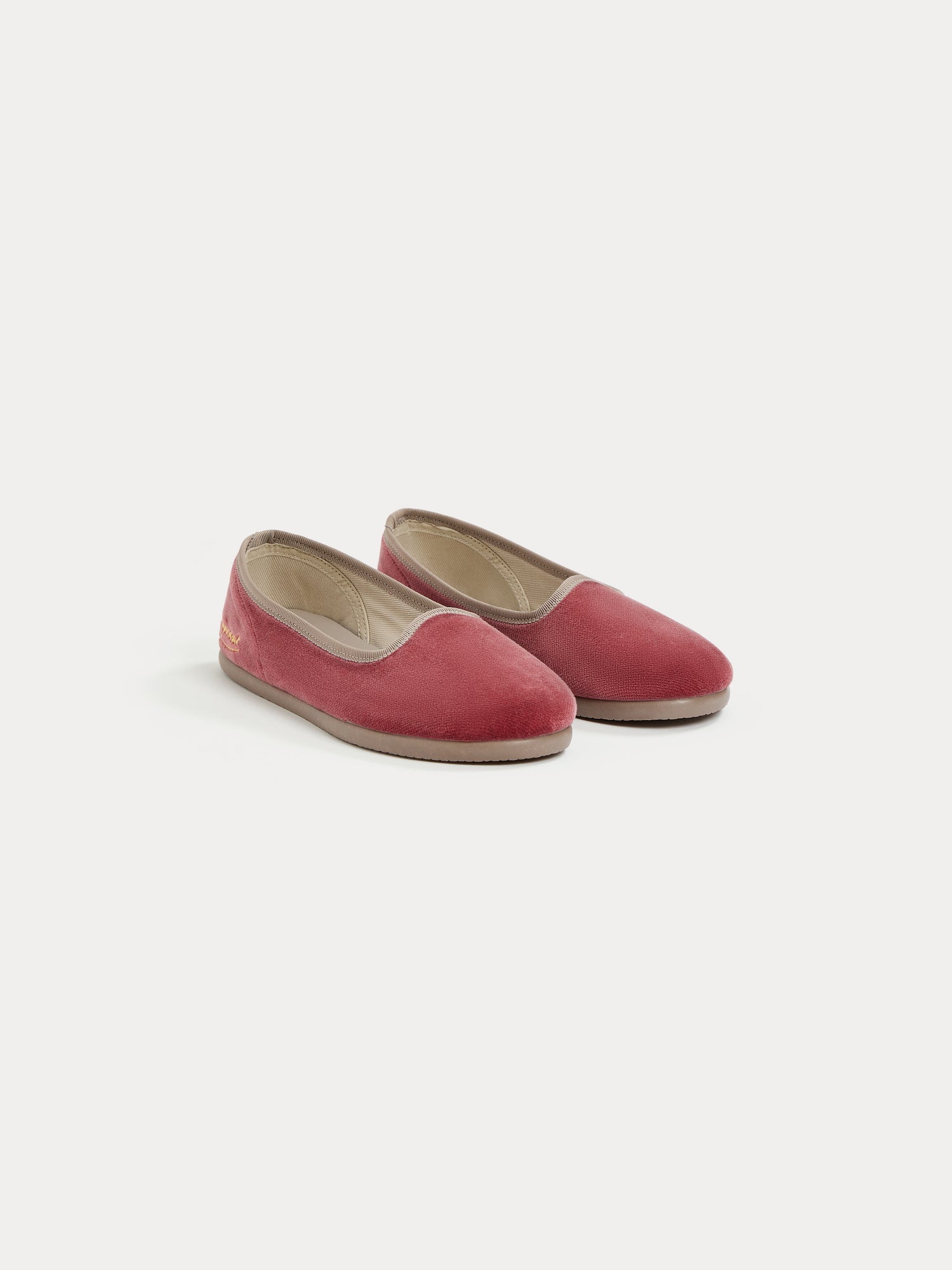 Girls Pink Velvet Shoes
