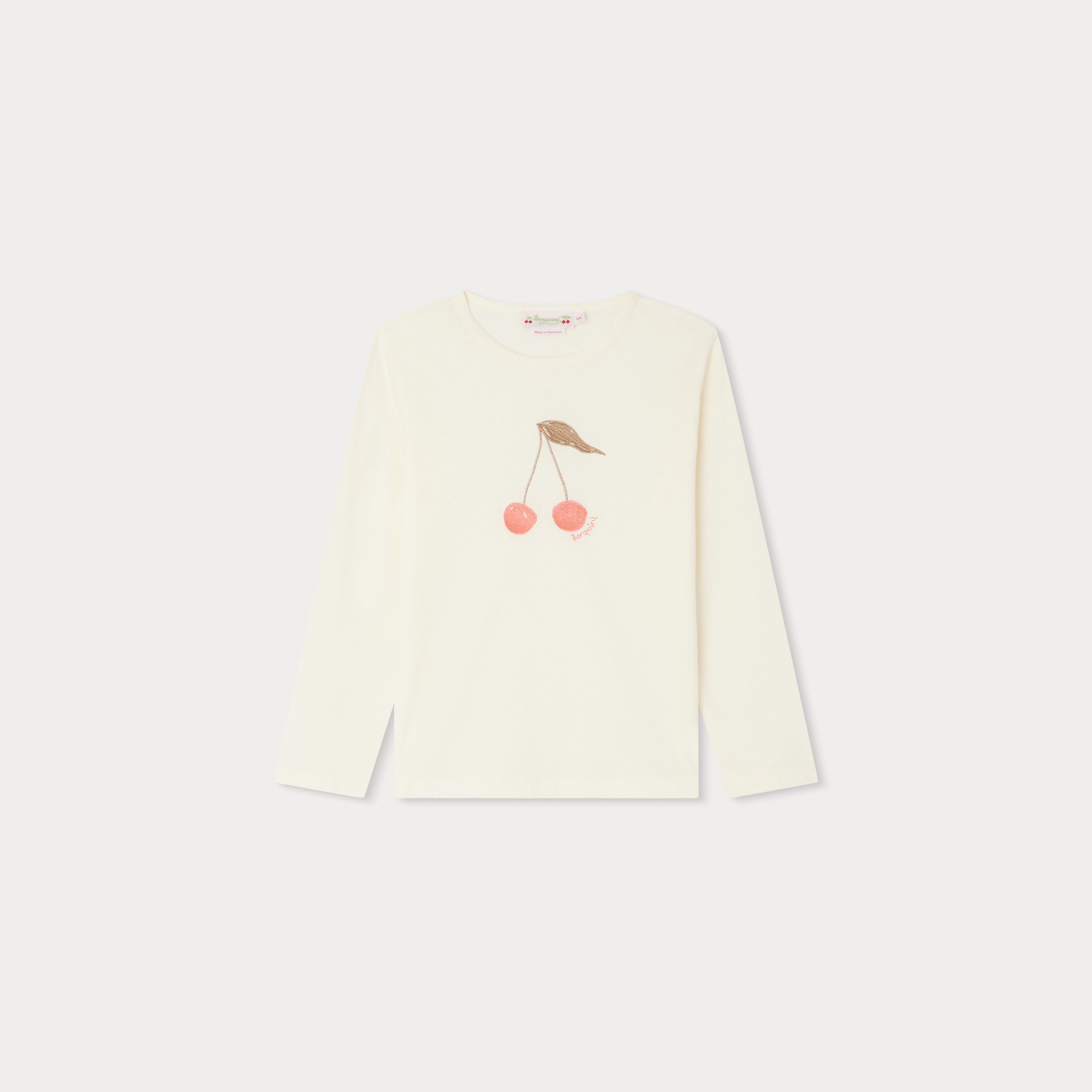 Girls White Logo Cotton T-Shirt