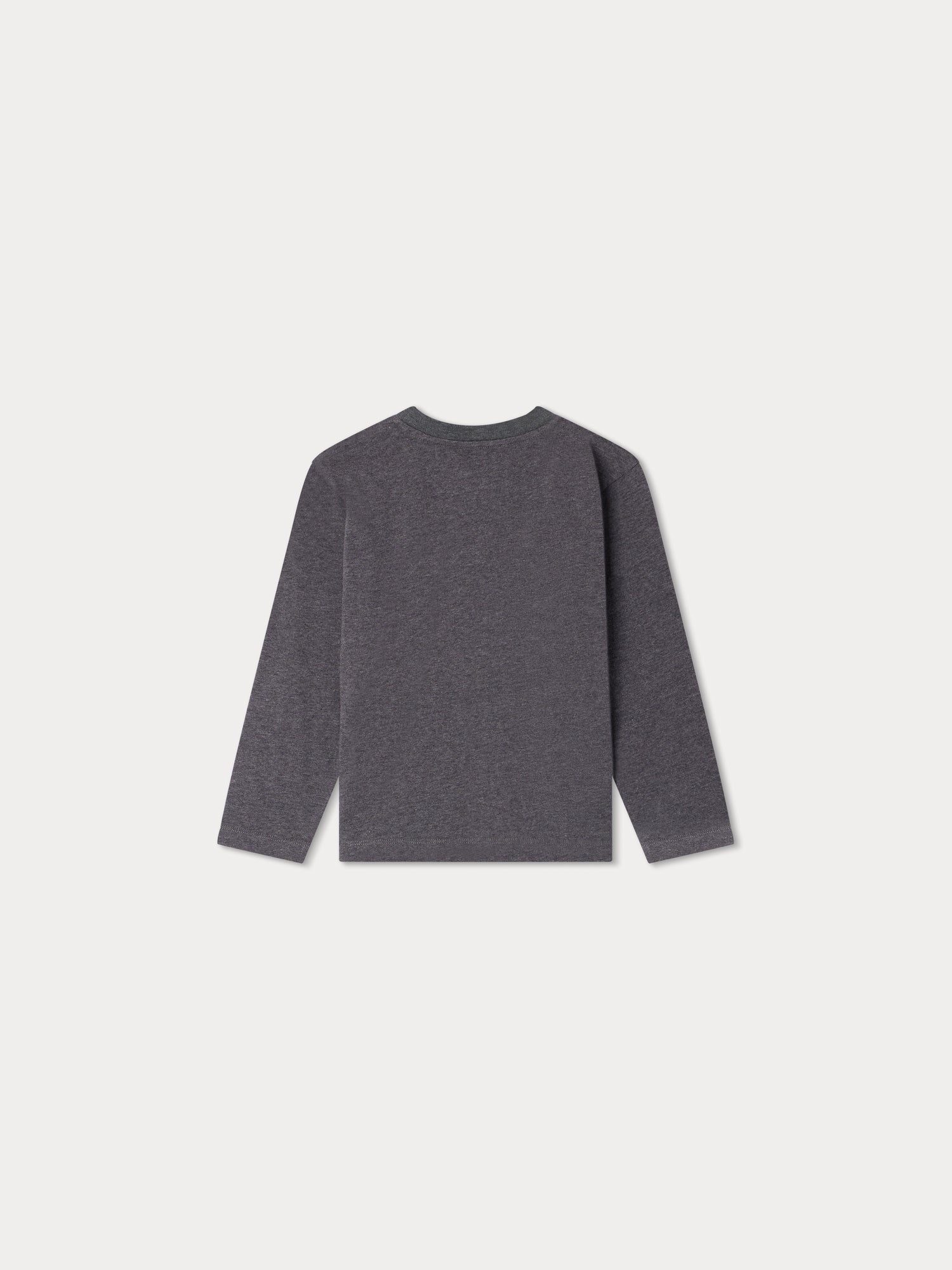 Girls Grey Logo Cotton T-Shirt