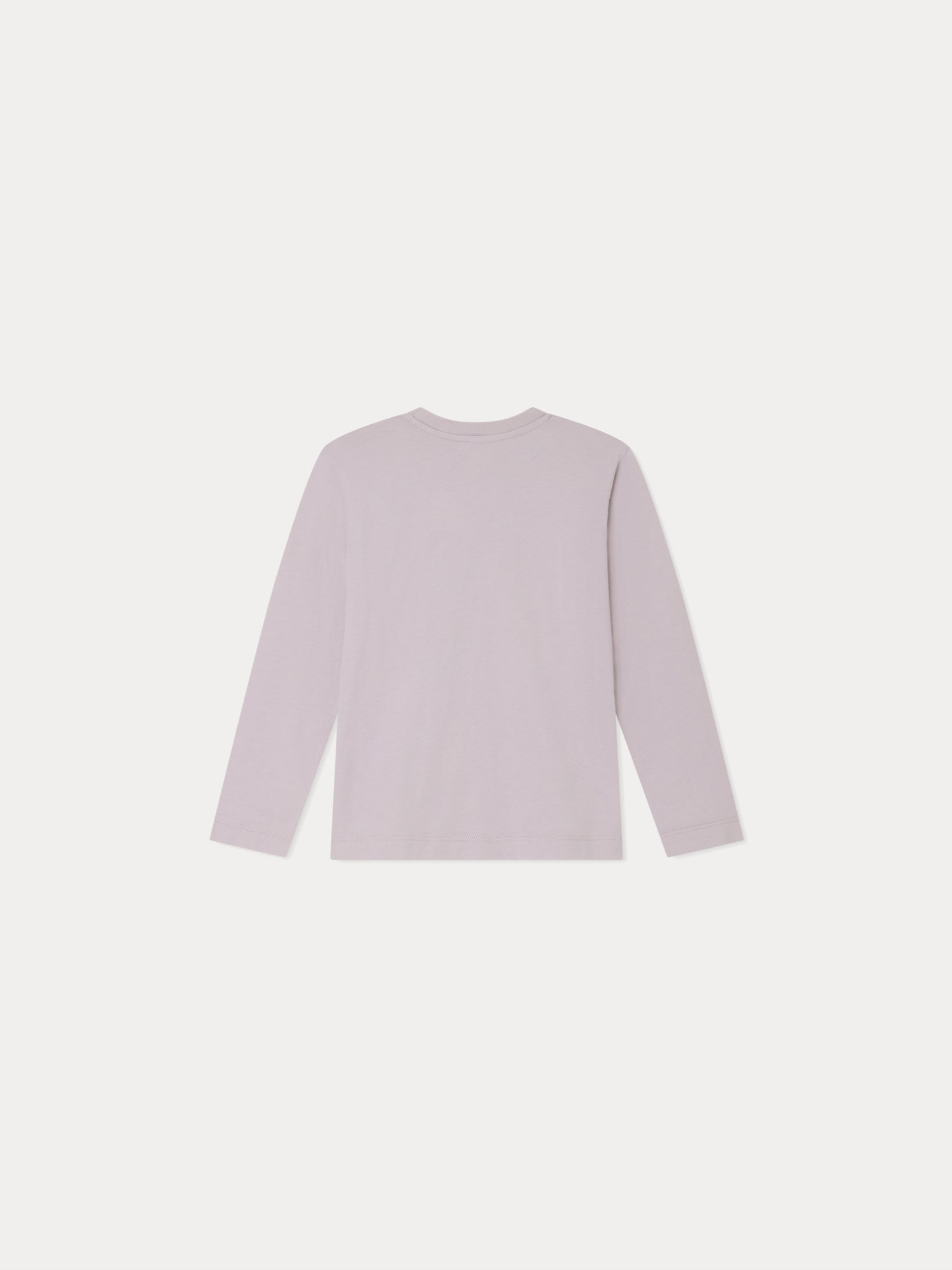 Girls Light Purple Logo Cotton T-Shirt