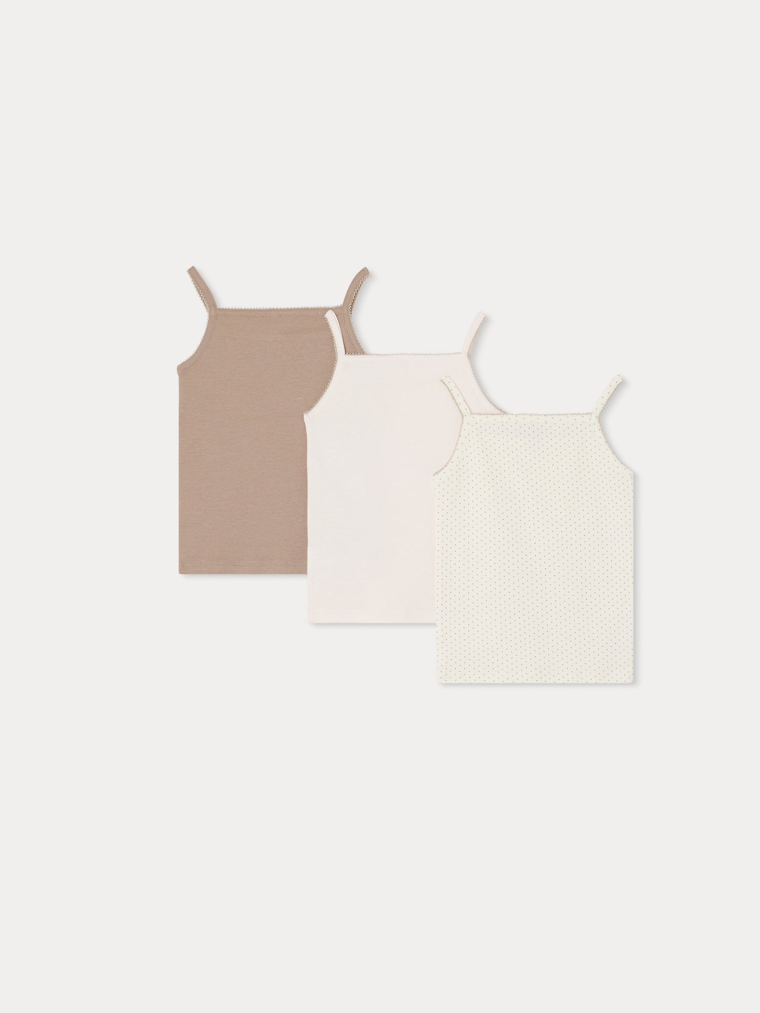Girls Pink Cotton Vest Set(3 Pack)