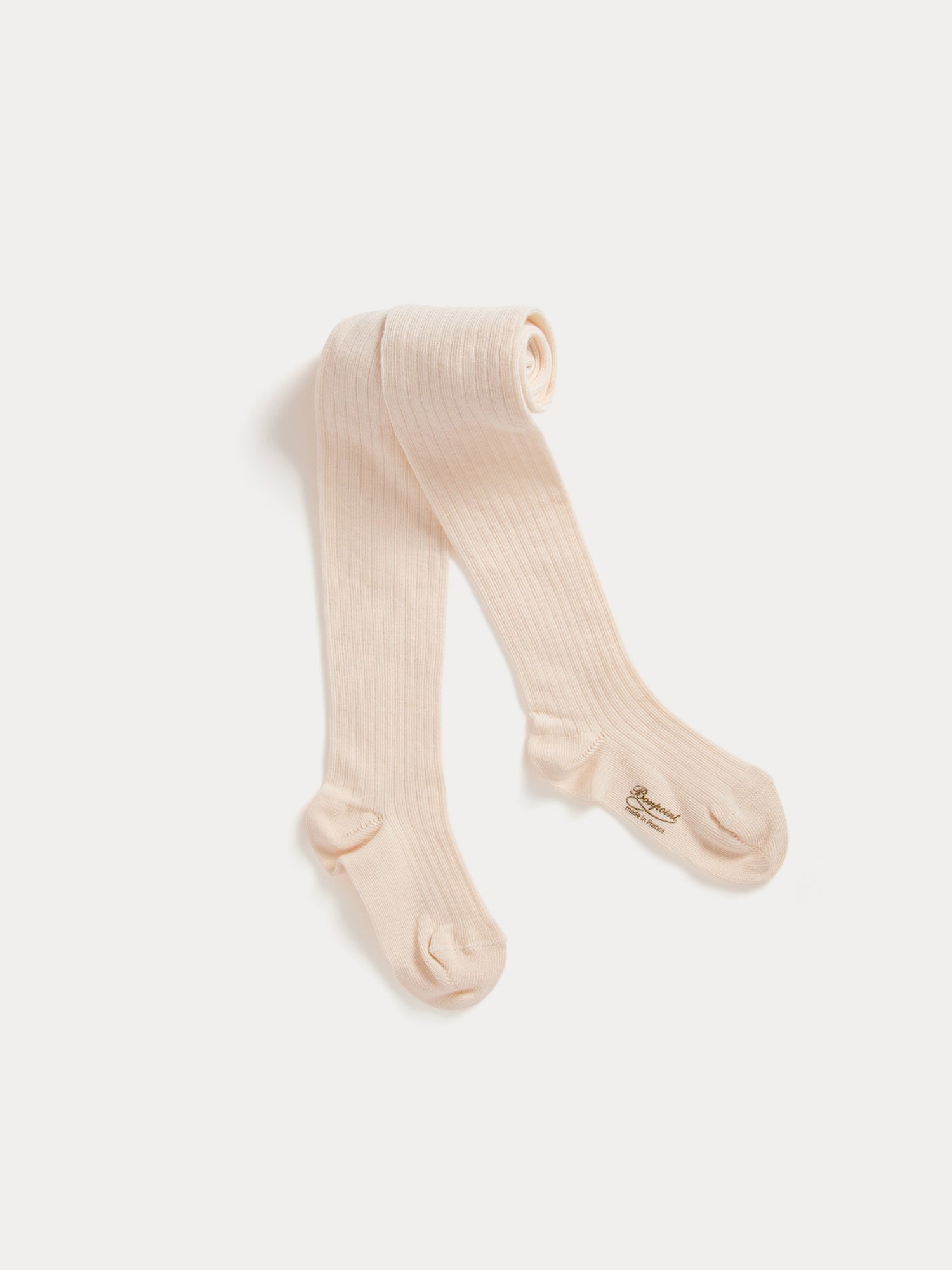 Girls White Cotton Tights