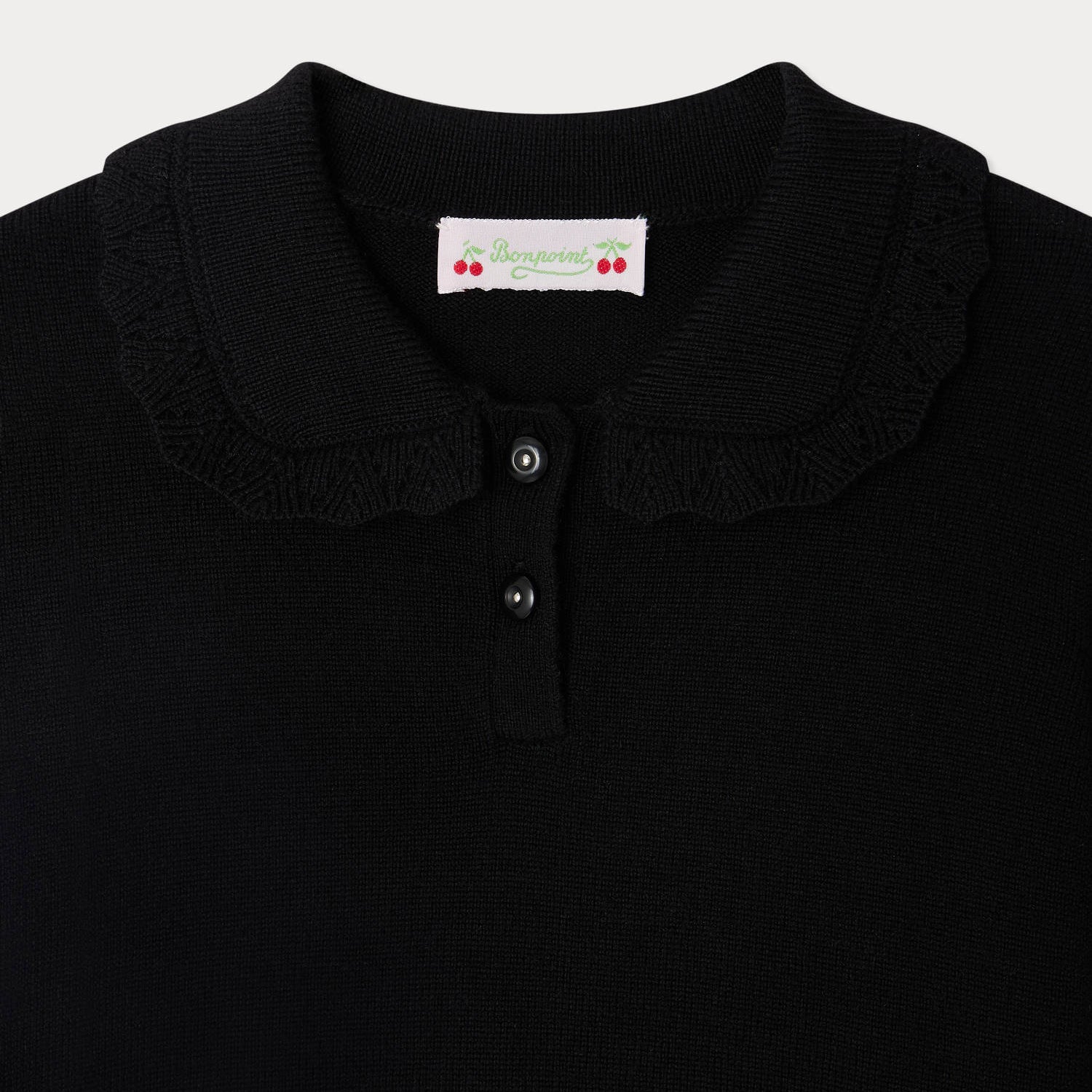 Girls Black Wool Sweater