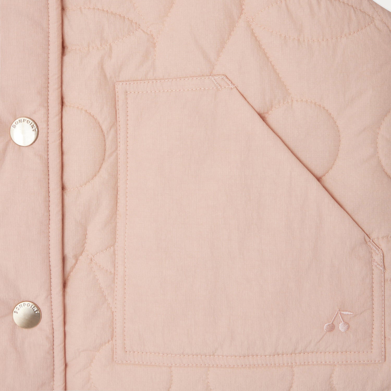 Girls Pink Padded Gilet