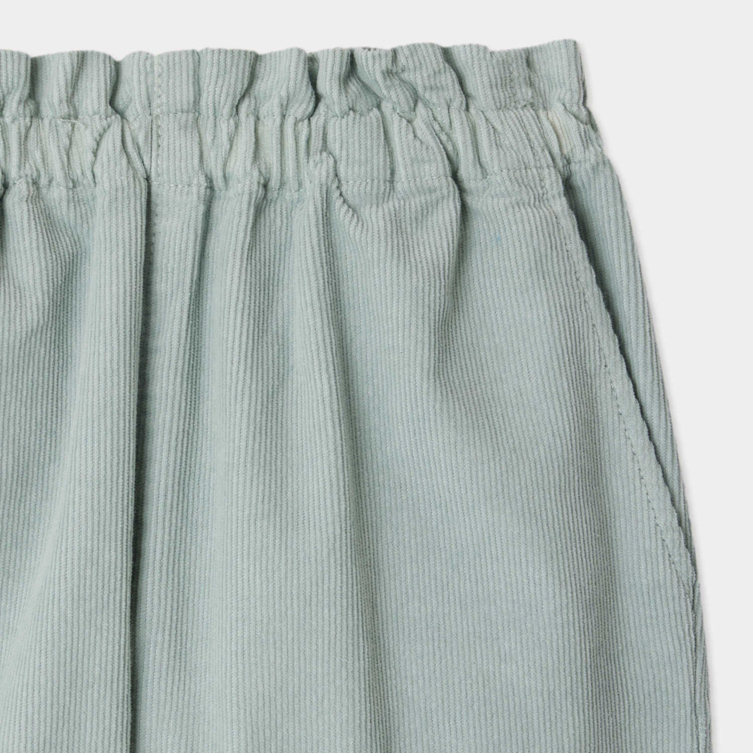 Girls Light Green Corduroy Trousers