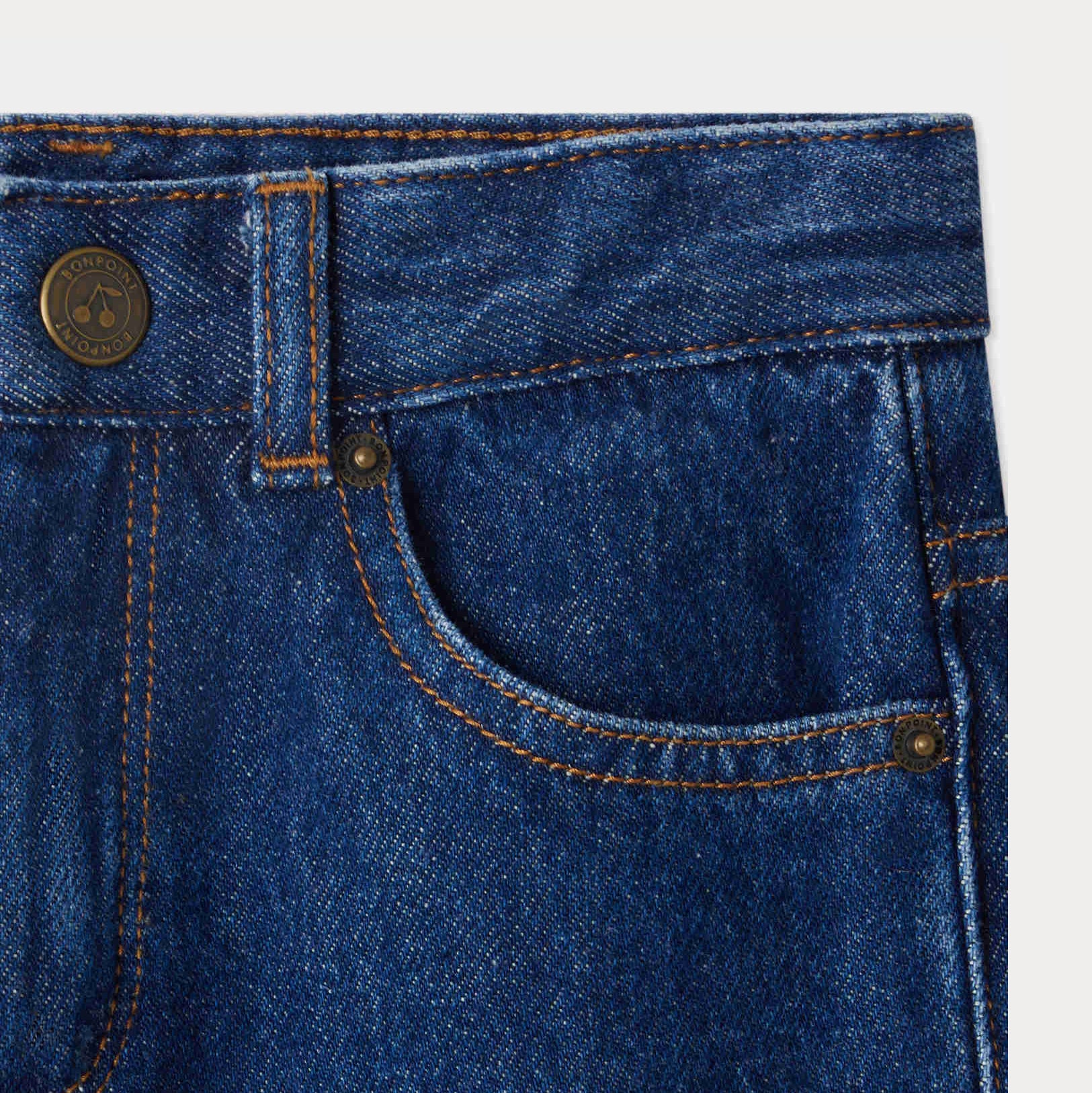 Girls Blue Denim Trousers