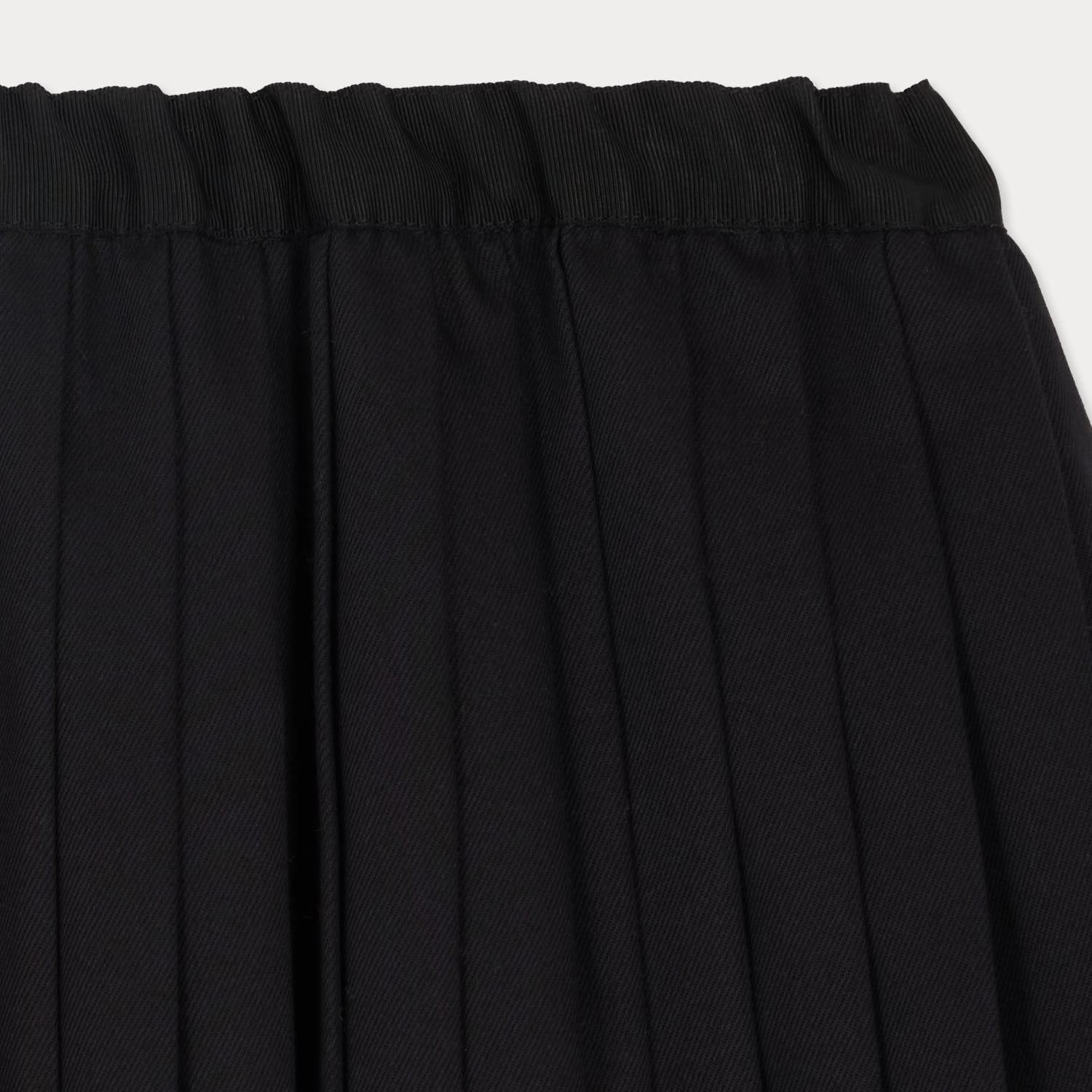 Girls Black Pleated Skirt