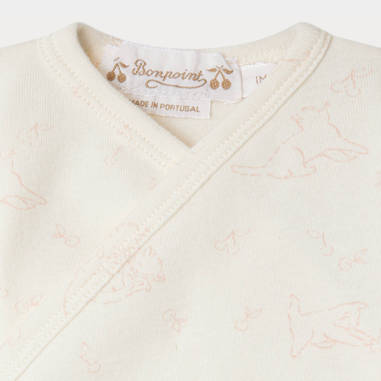 Baby Girls White Printed Cotton Set