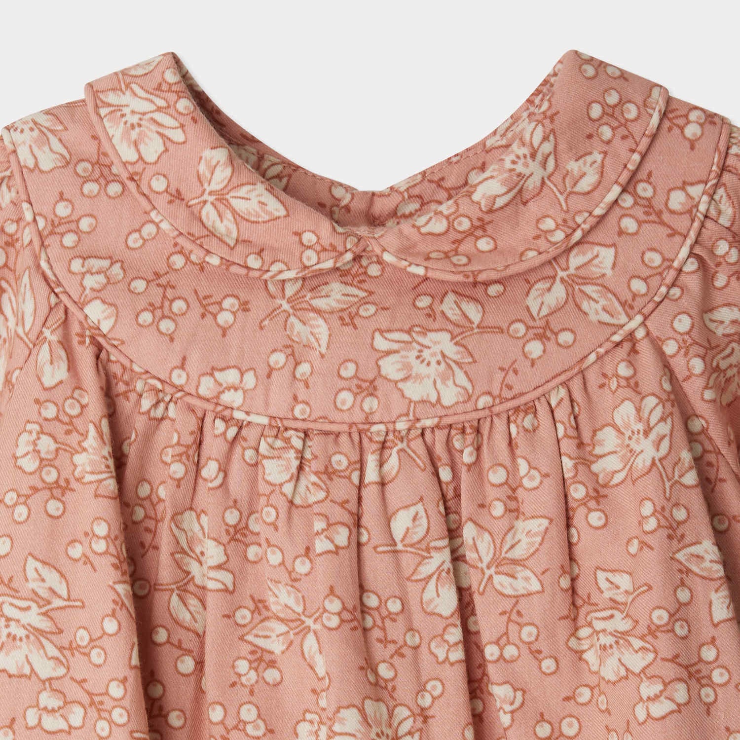 Baby Girls Pink Floral Cotton Dress