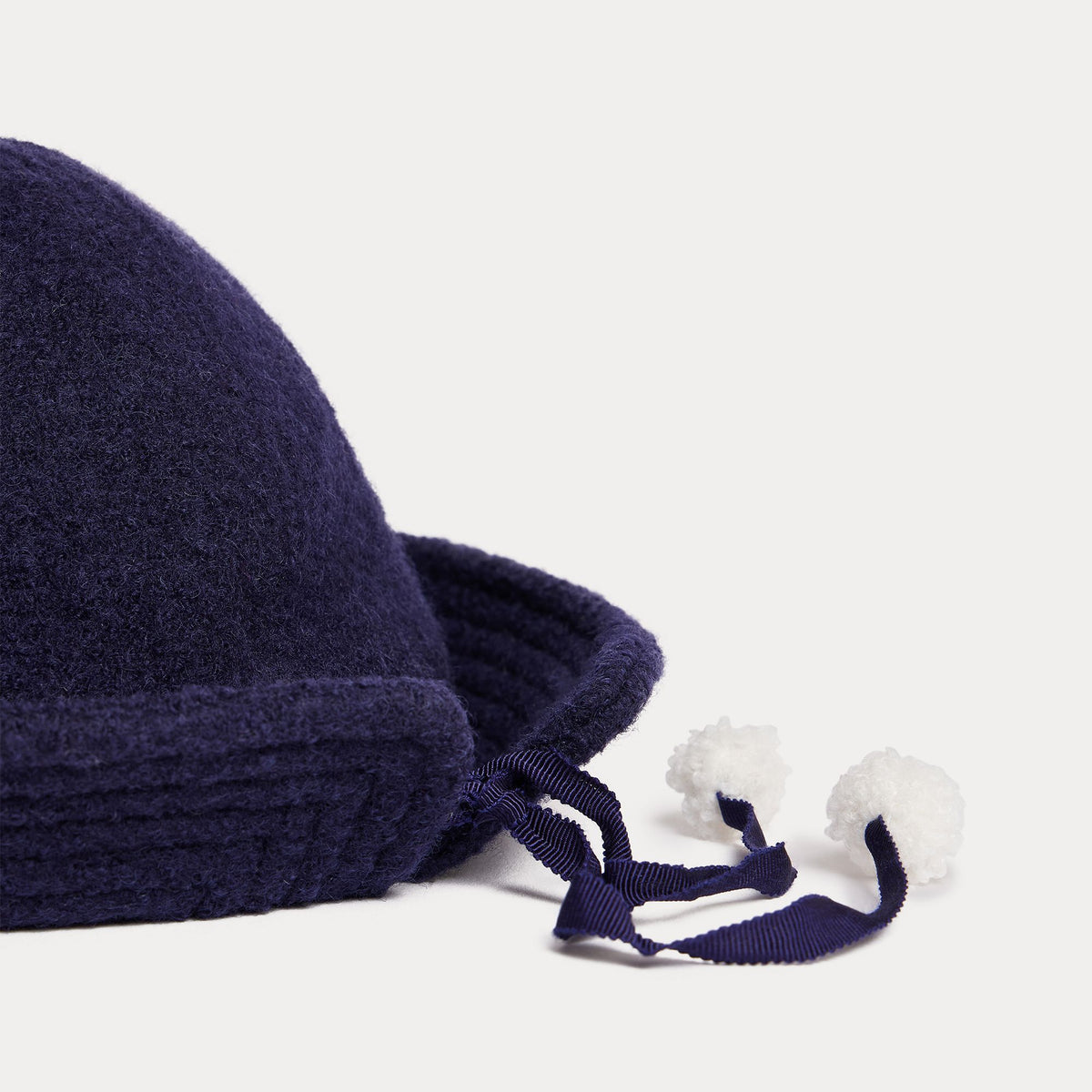 Girls Navy Wool Hat