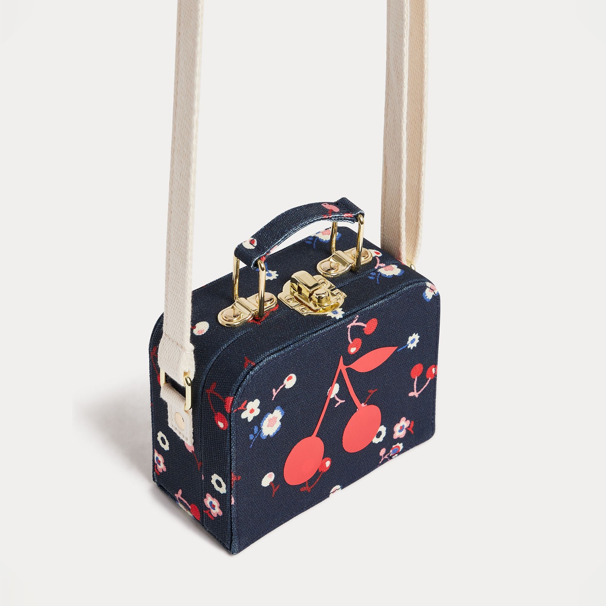 Girls Multicolor Flower Shoulder Bag(12.5 x 9.5 x 5.5 cm)