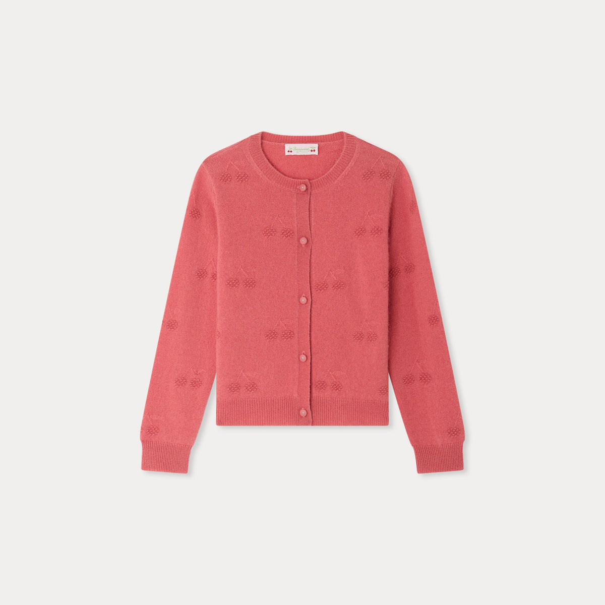 Girls Pink Cashmere Cardigan