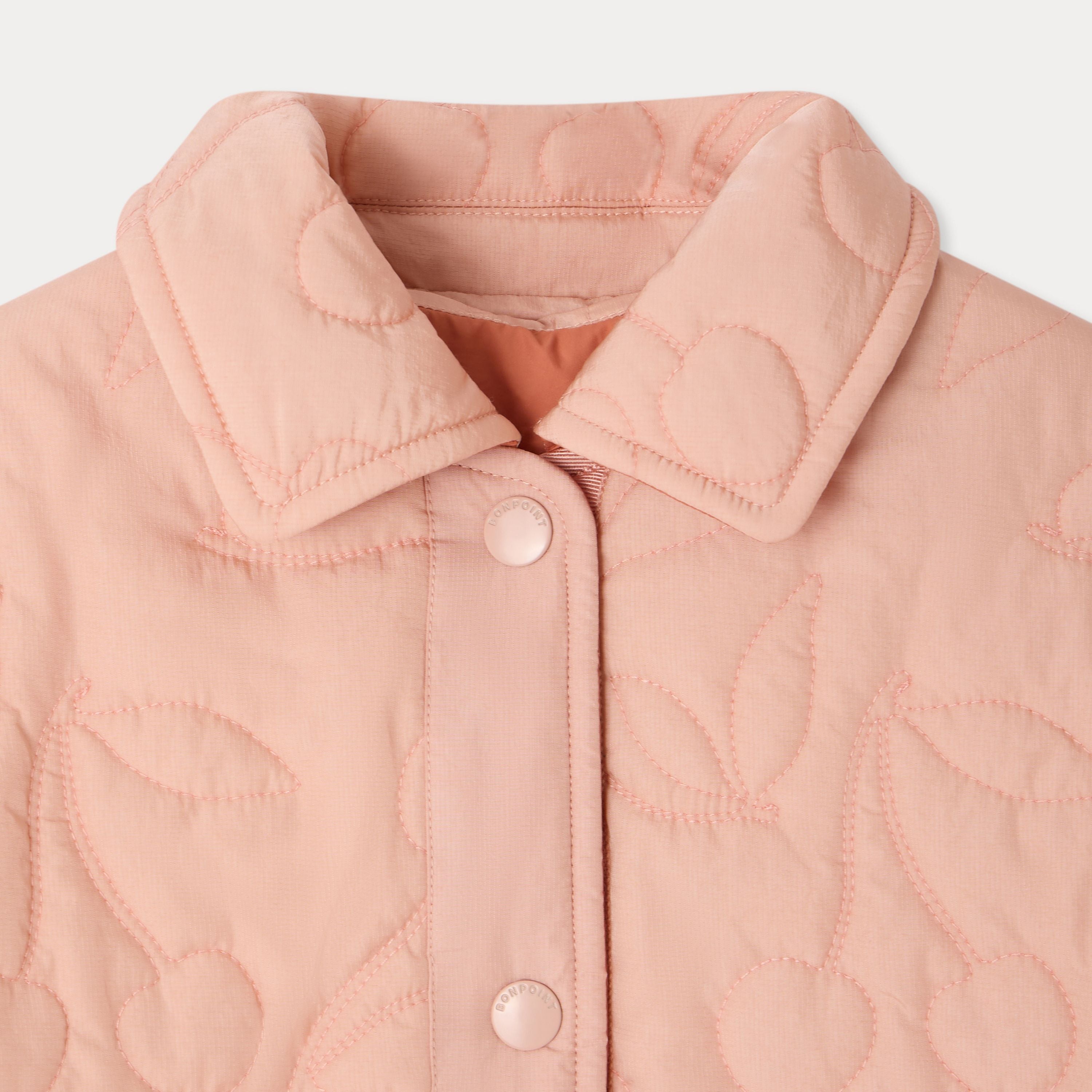 Girls Pink Reversible Padded Jacket