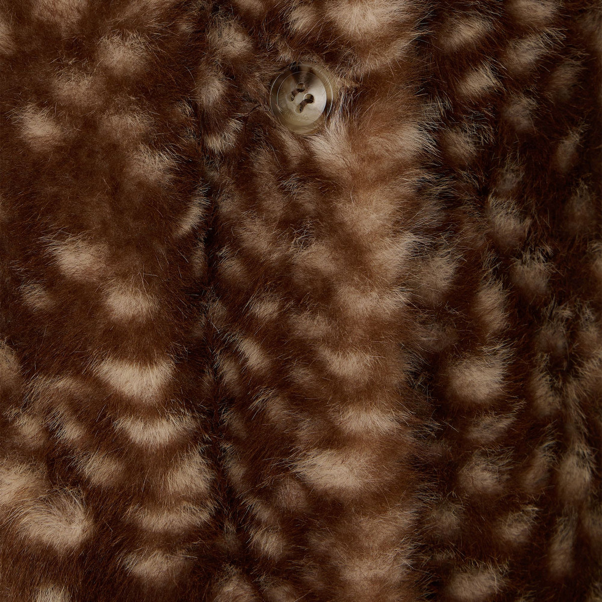 Girls Caramel Faux Fur Coat