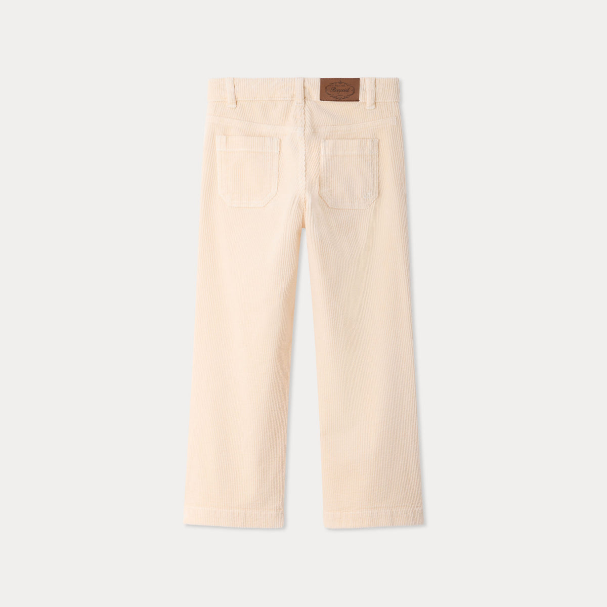 Pantalon en velours côtelé ivoire pour filles