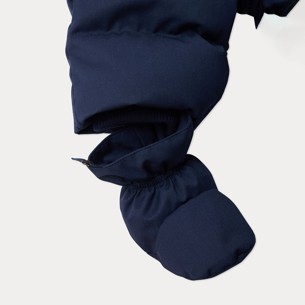 Baby Boys Navy Padded Down Babysuit
