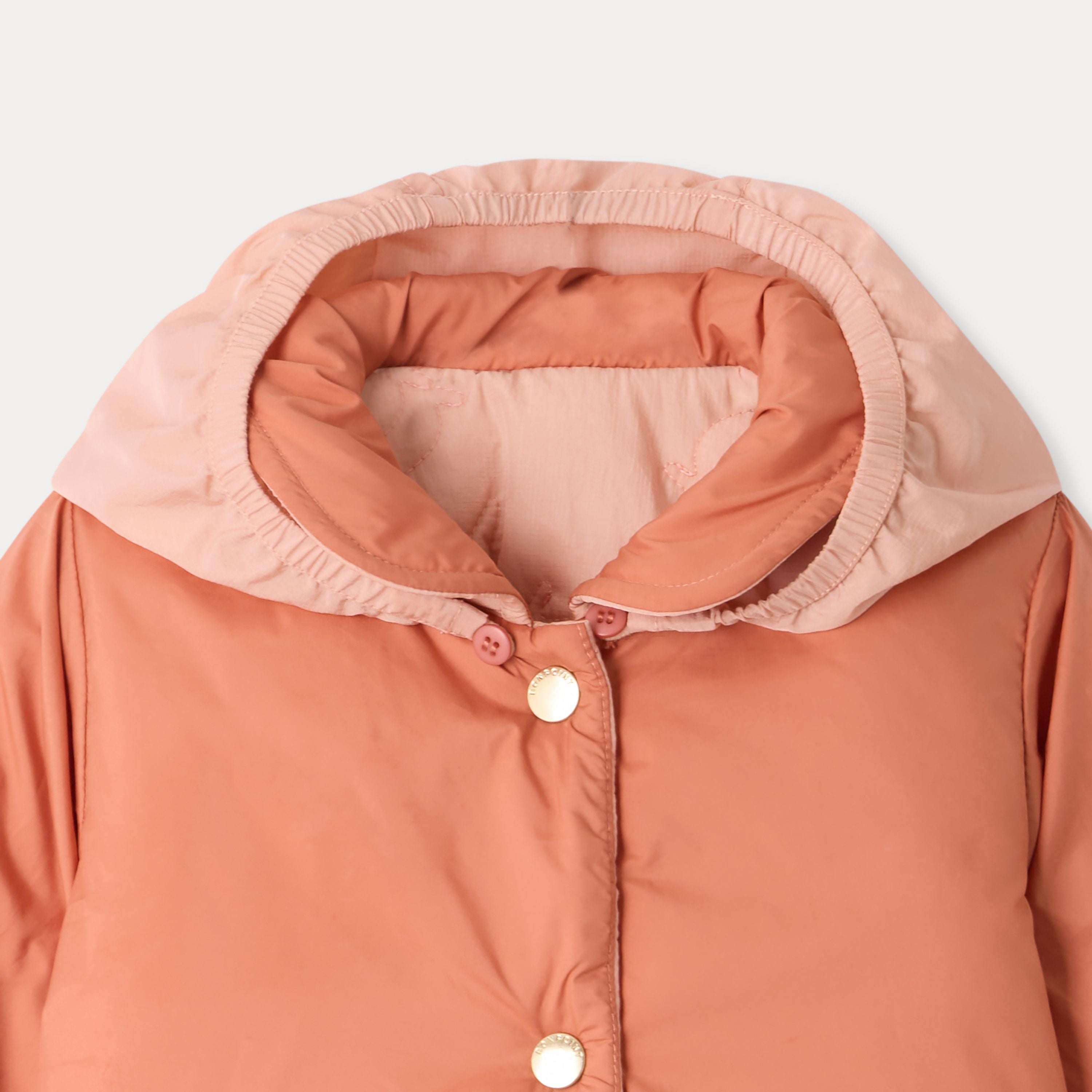 Baby Girls Pink Reversible Padded Jacket