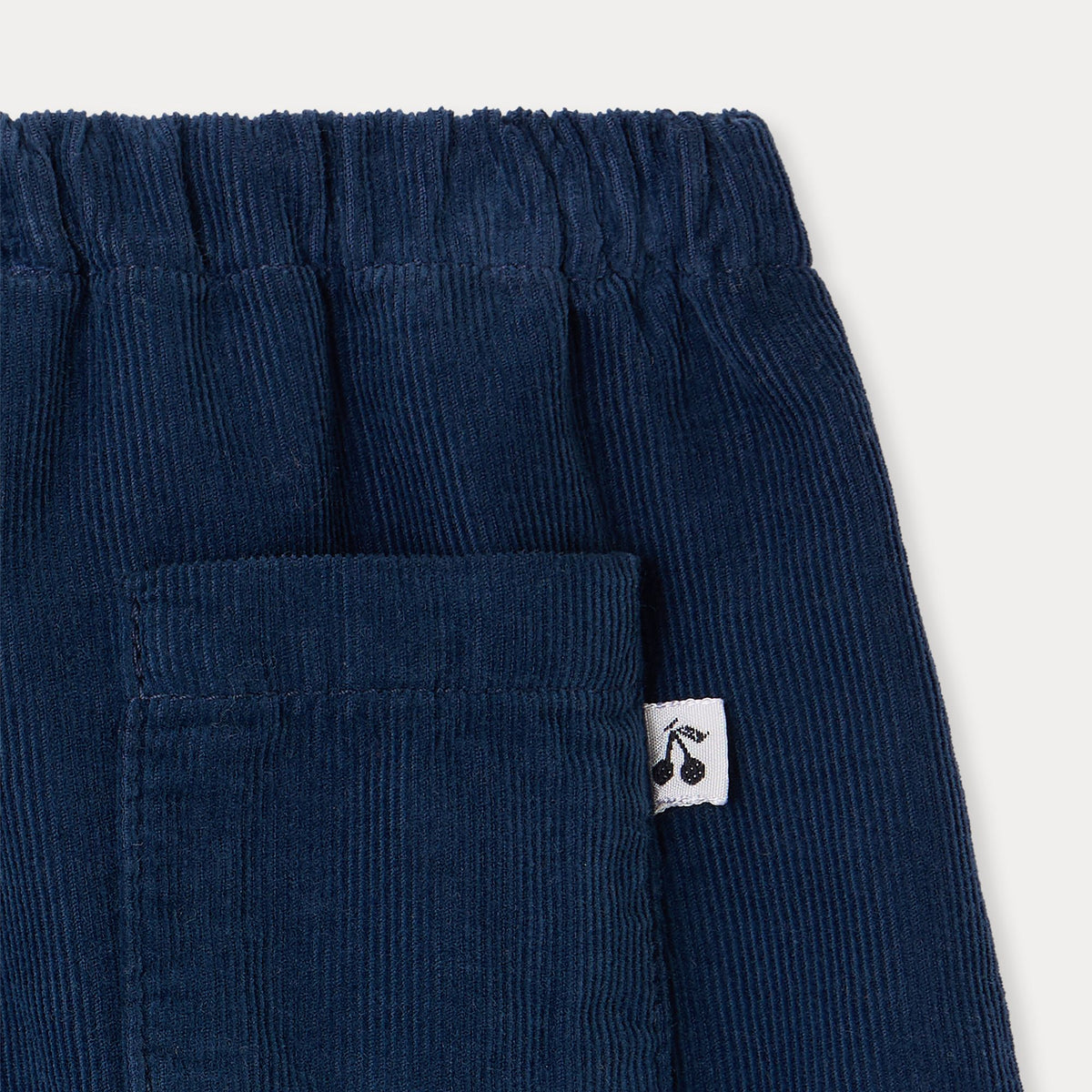 Baby Boys & Girls Dark Blue Cotton Trousers