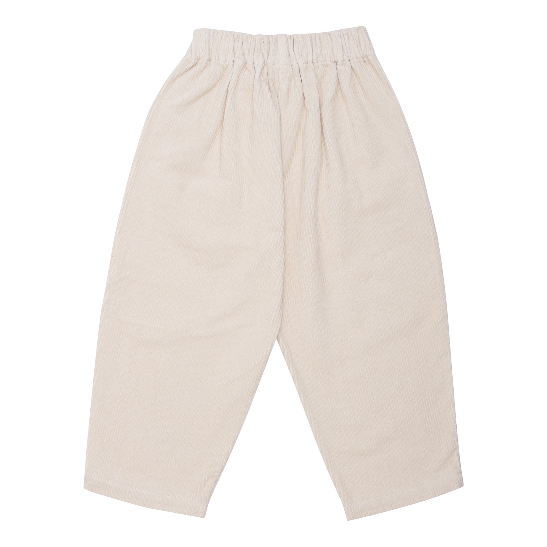 Boys & Girls White Corduroy Trousers