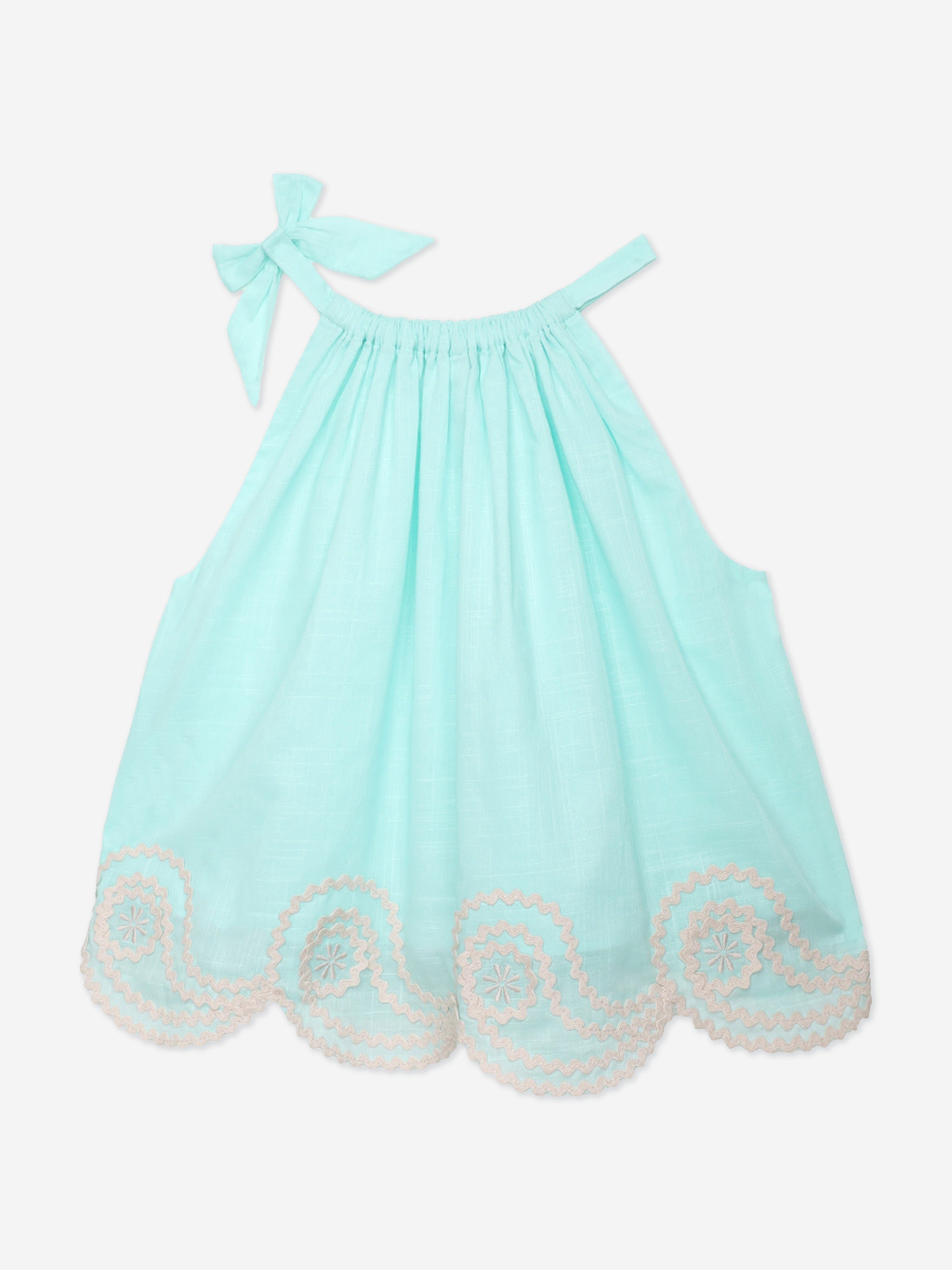 Zimmermann Girls Waverly Ric Rac Top in Blue