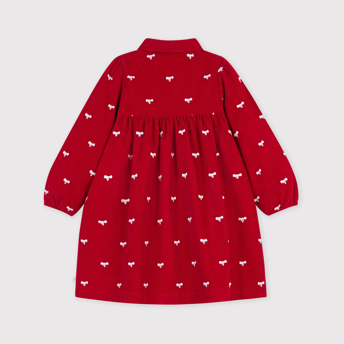 Girls Red Corduroy Cotton Dress
