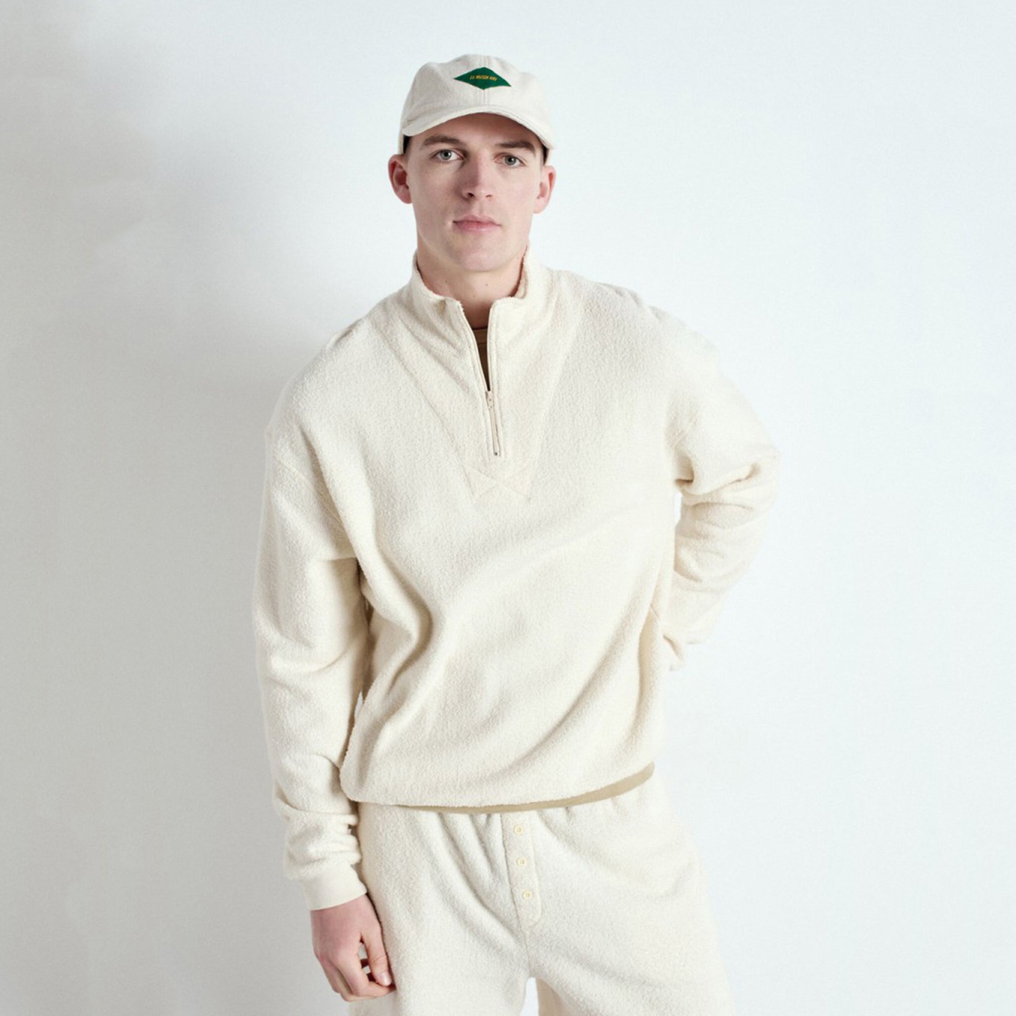 Adult White Cotton Cap