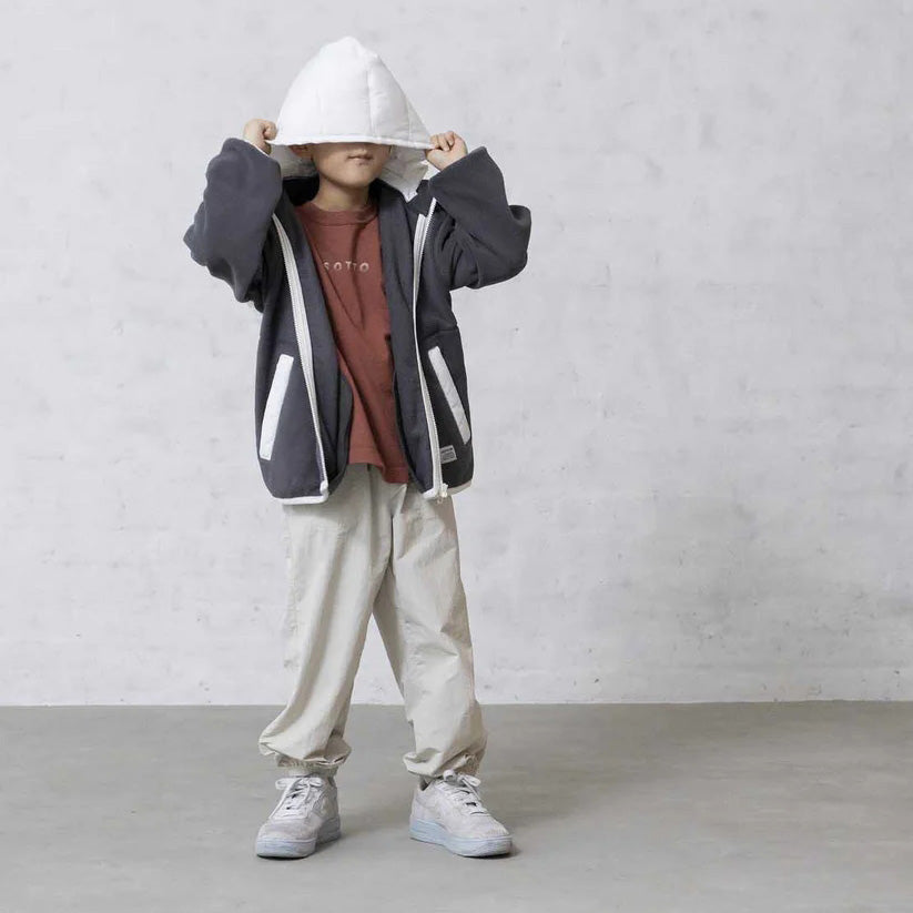 Boys & Girls Dark Grey Fleece Jacket