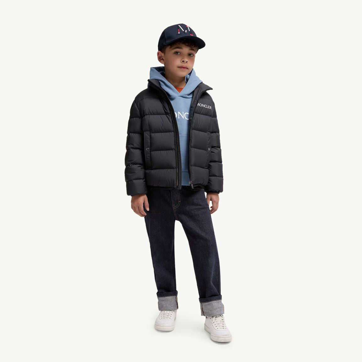 Boys Black"BAJAN"Padded Down Jacket