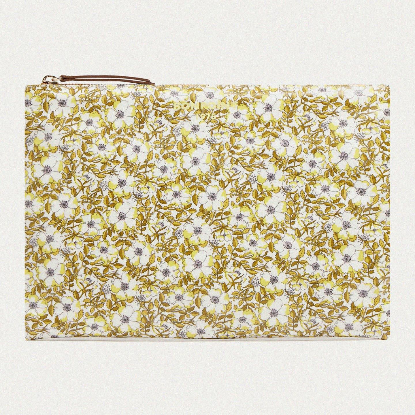 Women Yellow Floral Handbag