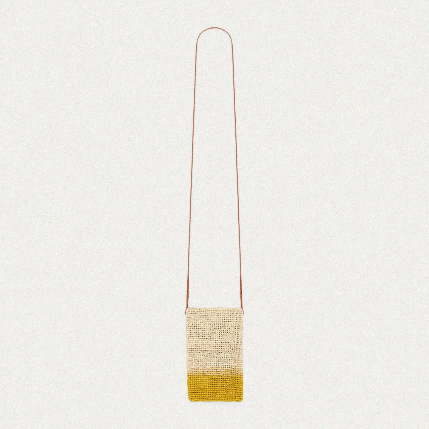 Gradient-Dyed Raffia Mini Bag Ornament