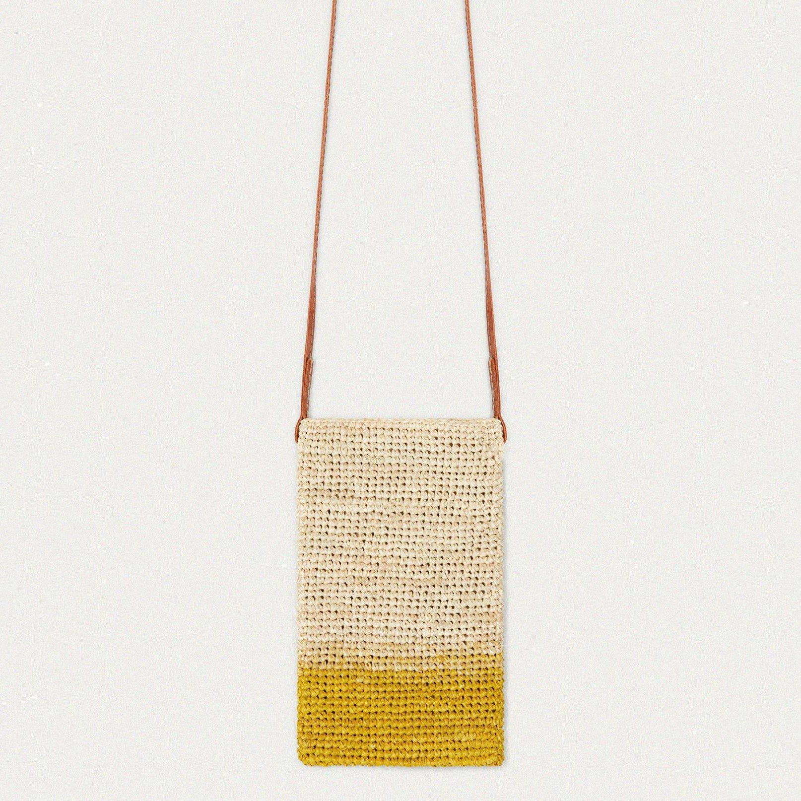 Gradient-Dyed Raffia Mini Bag Ornament