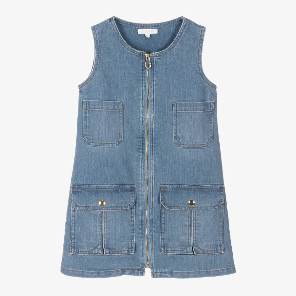 Girls Blue Denim Dress