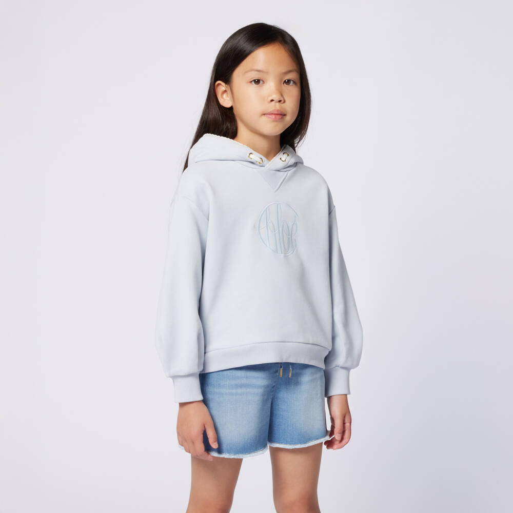 Girls Blue Denim Shorts