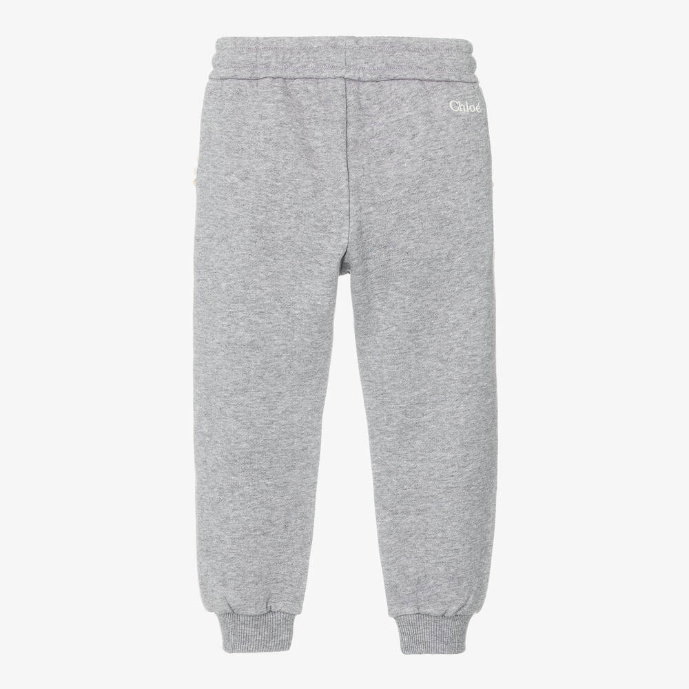 Girls Grey Cotton Trousers