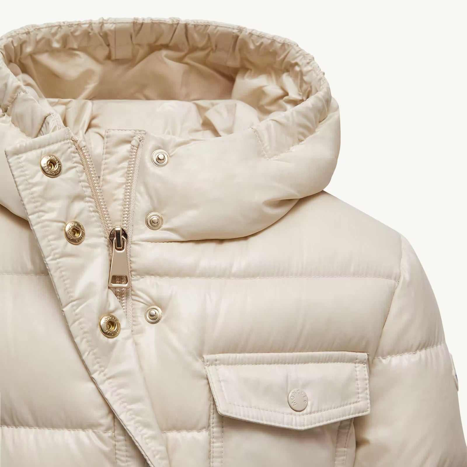 Girls Light Beige "DACCA" Padded Down Coat