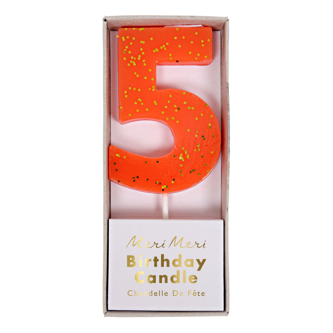 Colored Number Candel