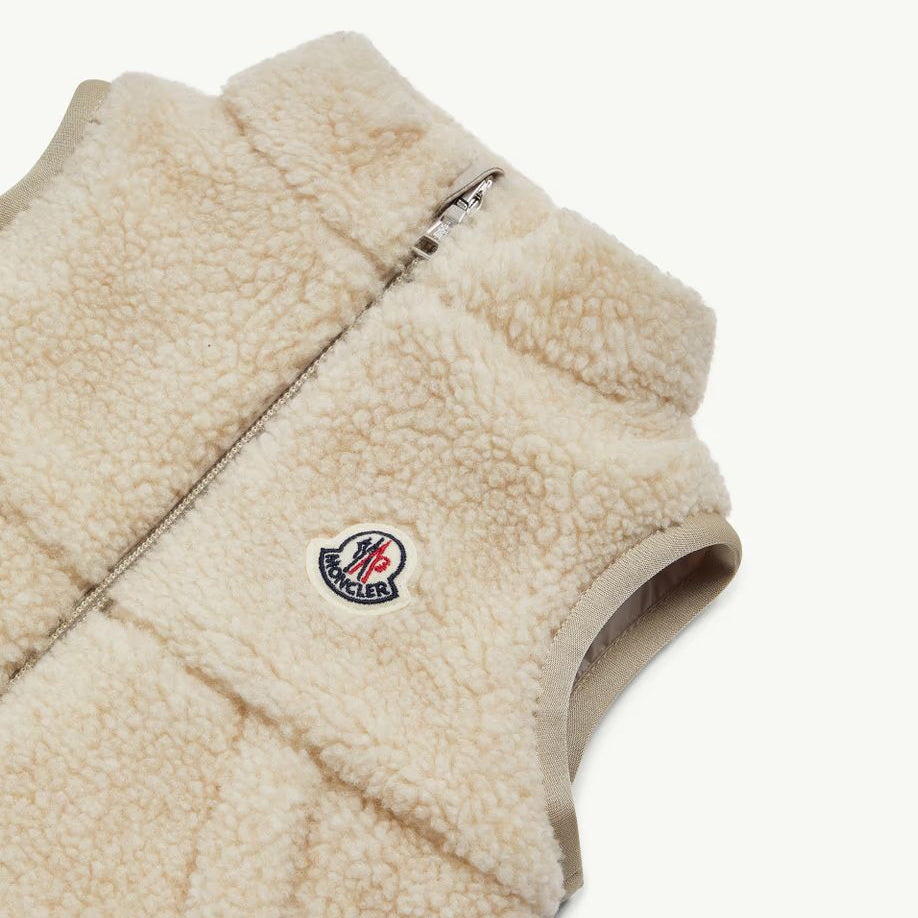 Baby Boys & Girls Beige Fleece"ERNST" Padded Down Gilet