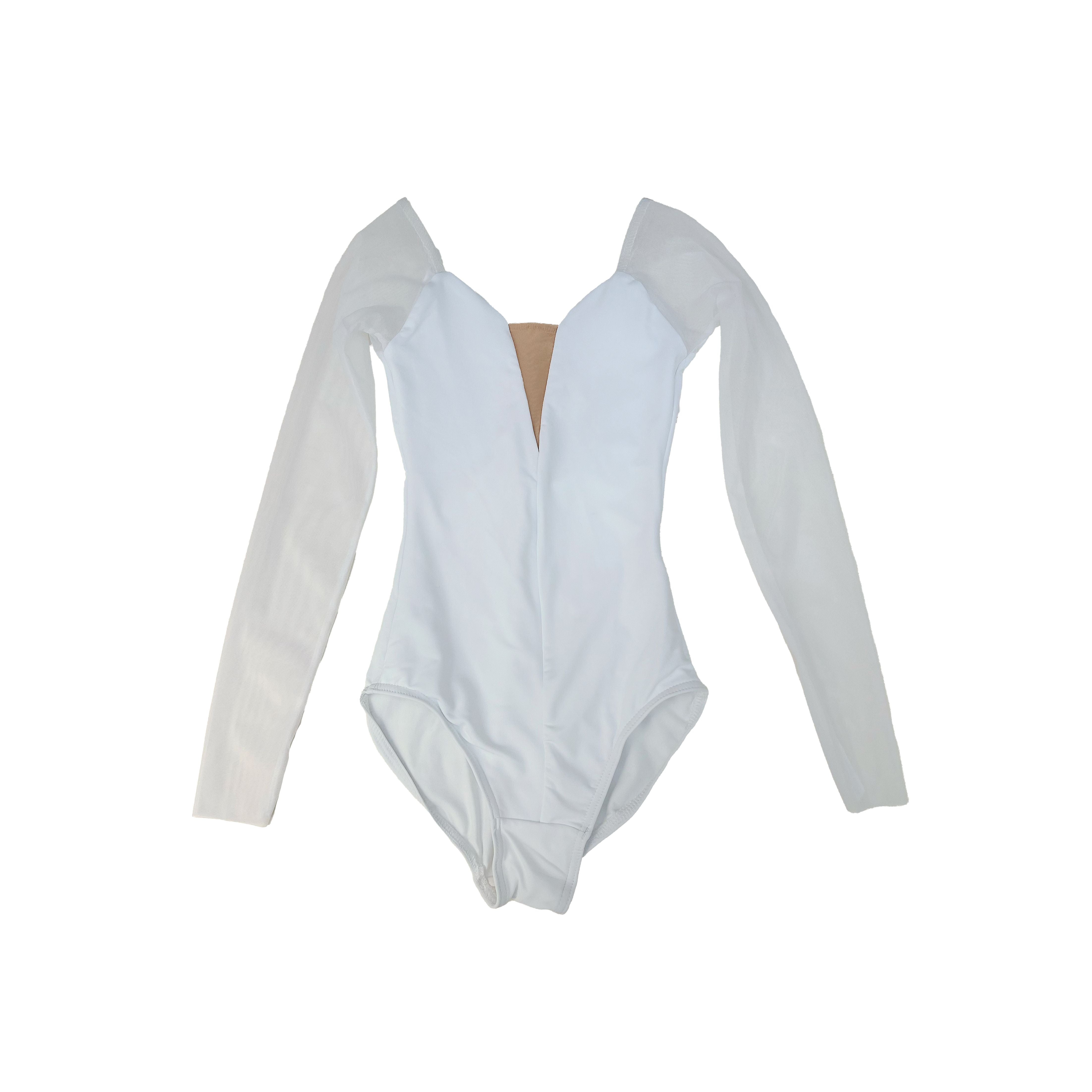 Girls White Ballet Onesies(DAD1931M/white)