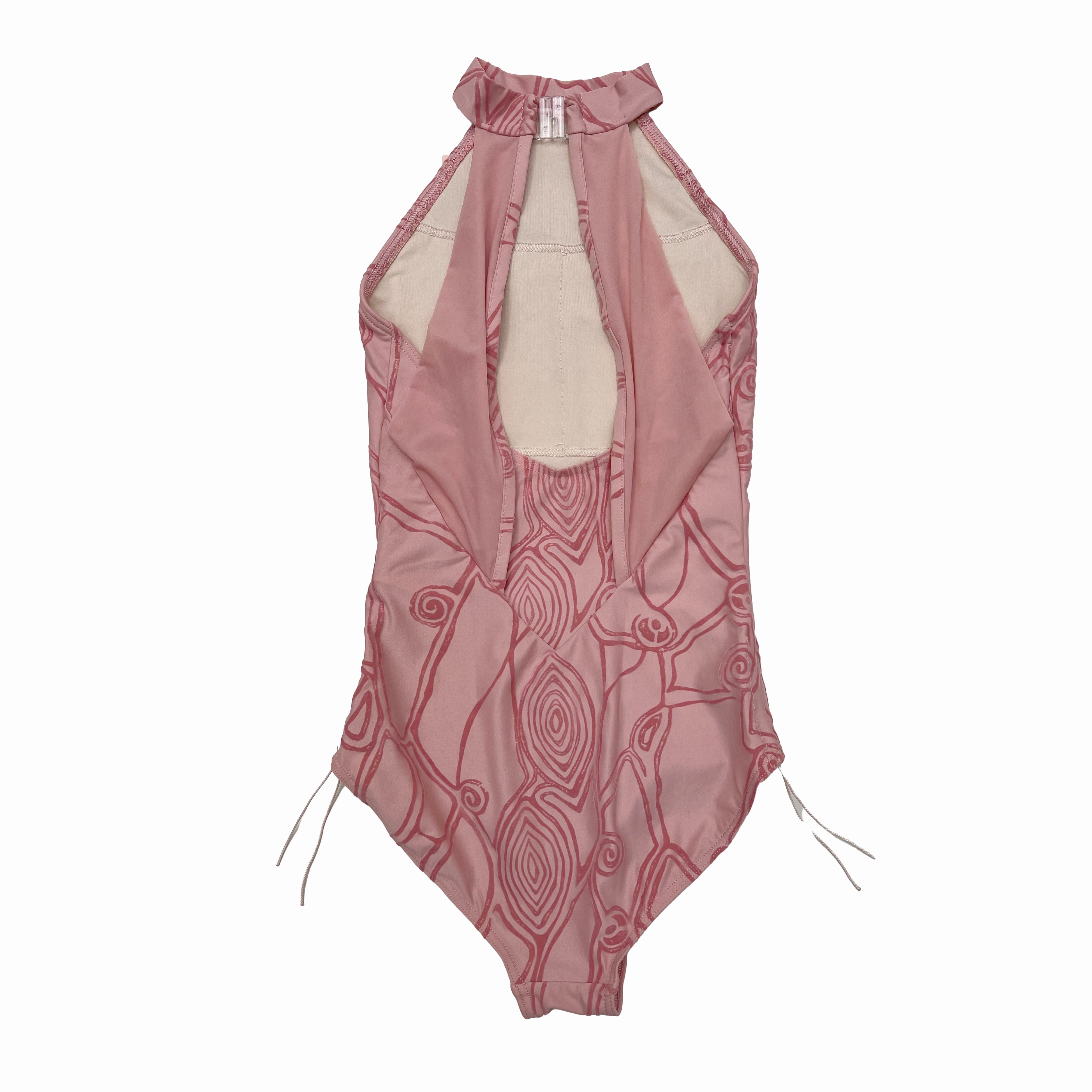 Girls Pink Ballet Onesies(DAD4026MP/Rosa antico)