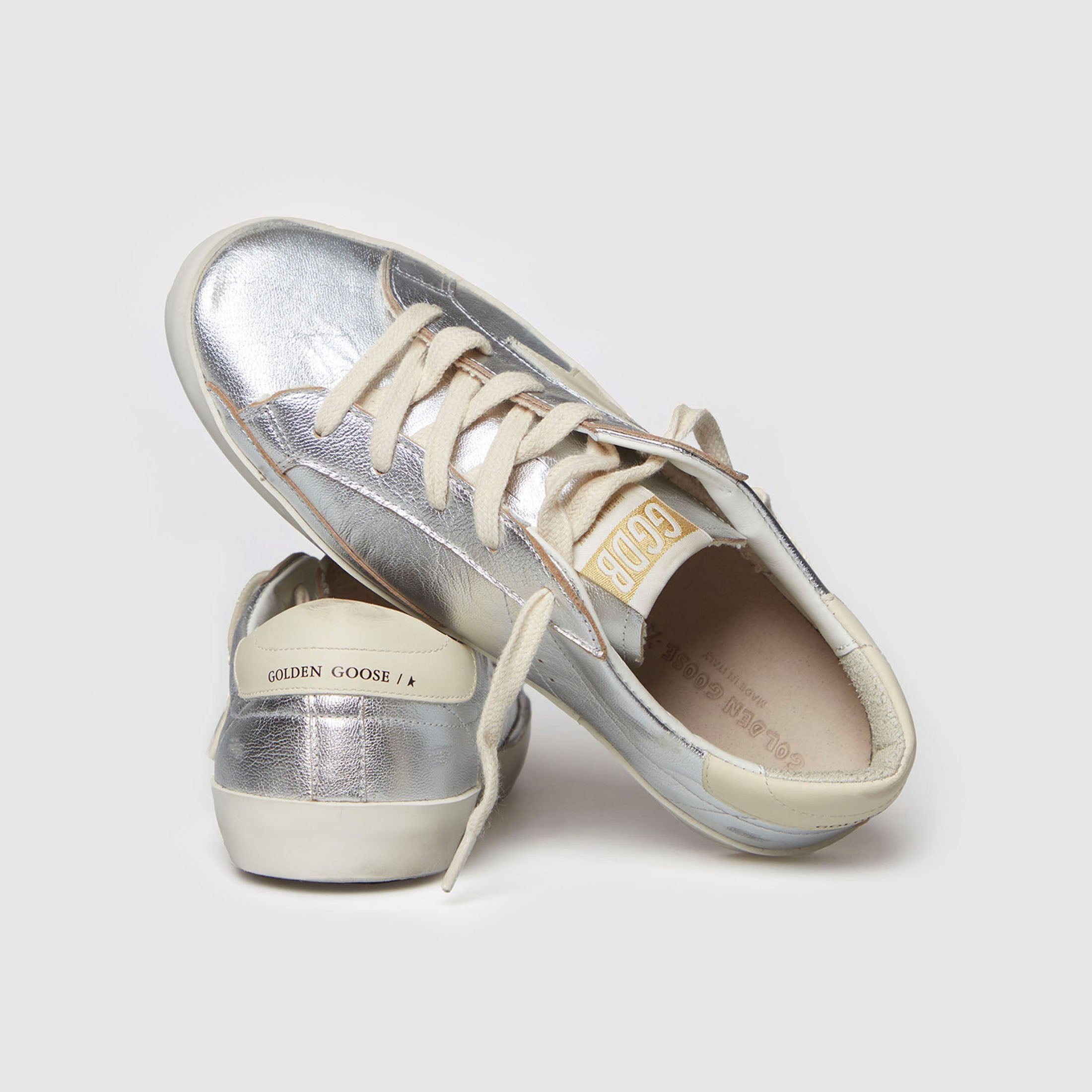 Boys & Girls Silver "SUPER STAR" Shoes