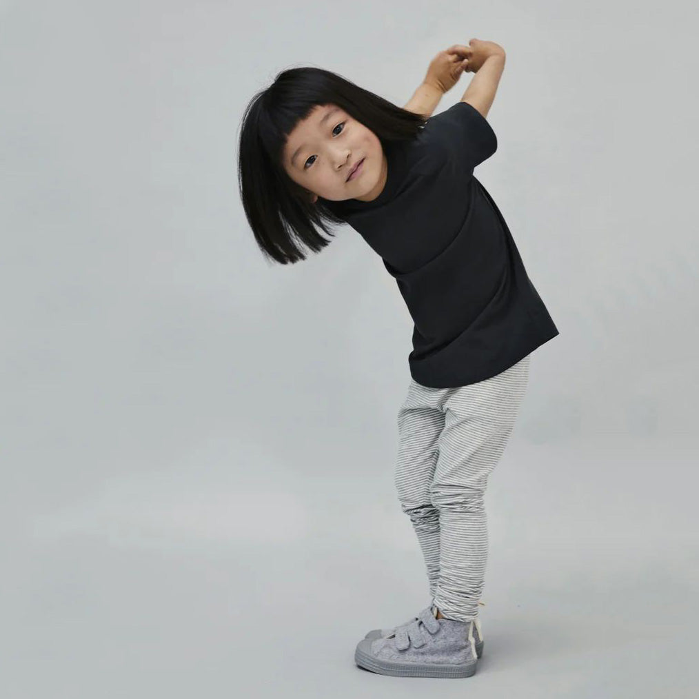 Boys & Girls Black Cotton T-Shirt