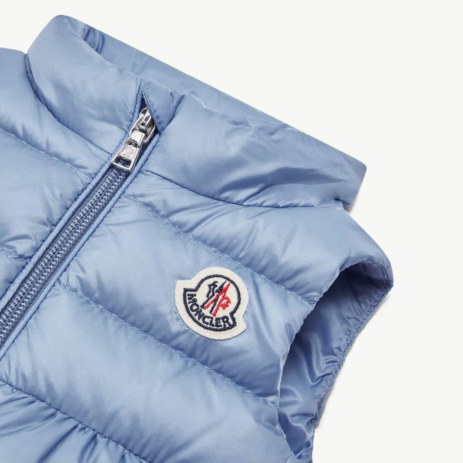 Baby Girls Light Blue "HIVETTE" Padded Down Gilet